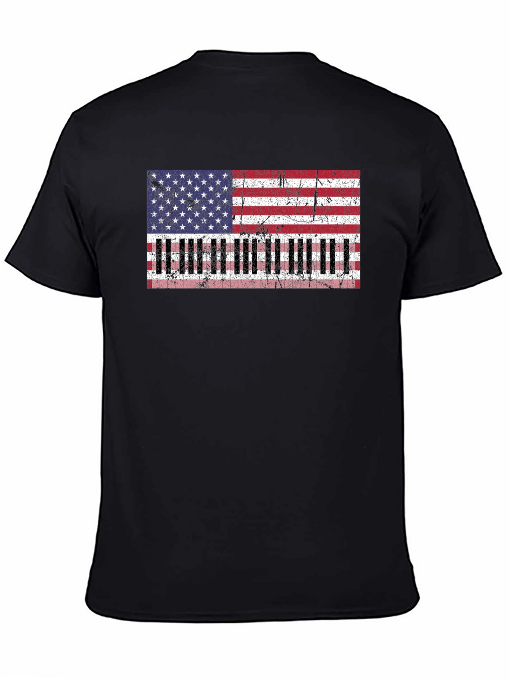 Piano American Flag T-Shirt