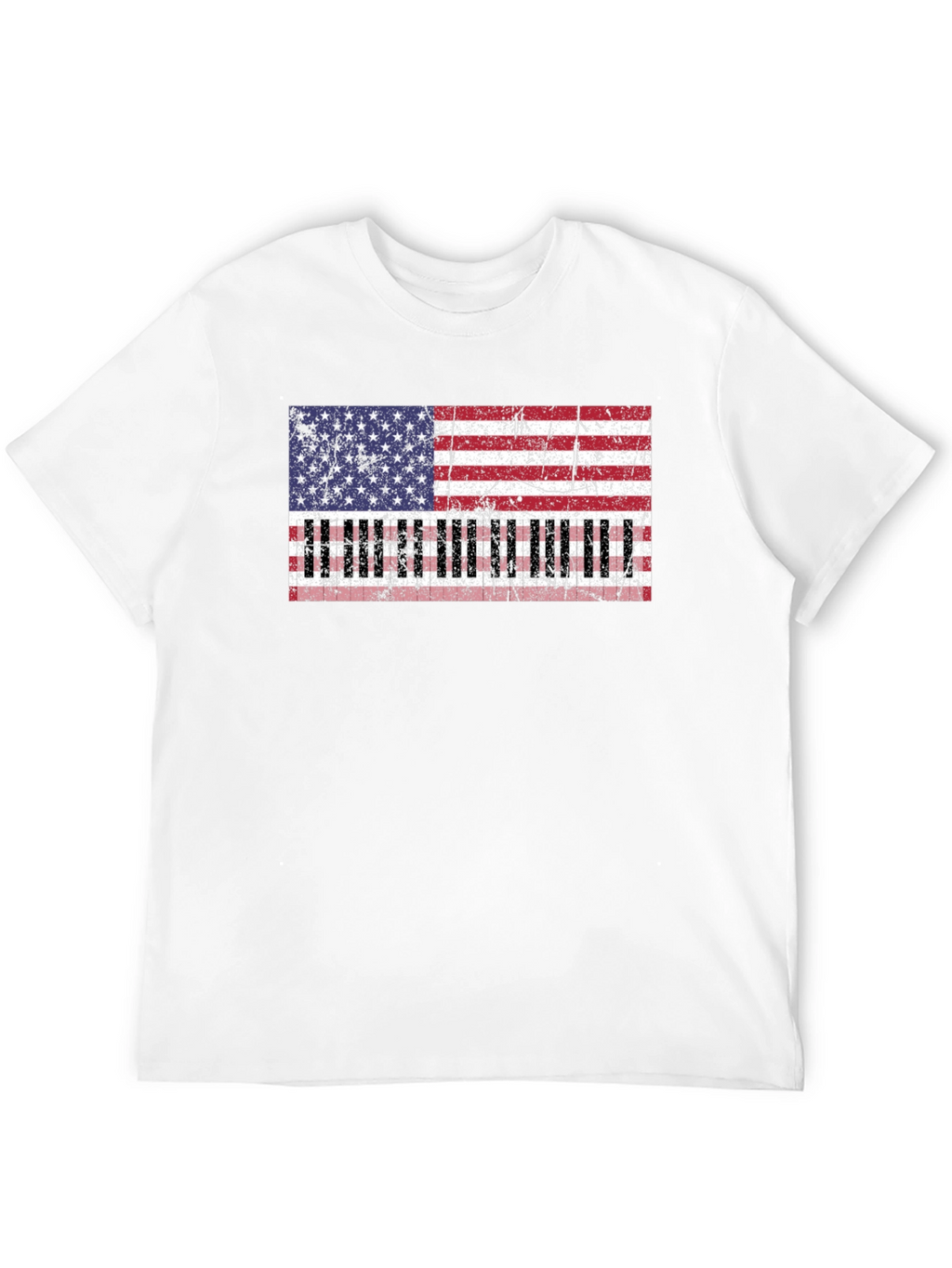 Piano American Flag T-Shirt