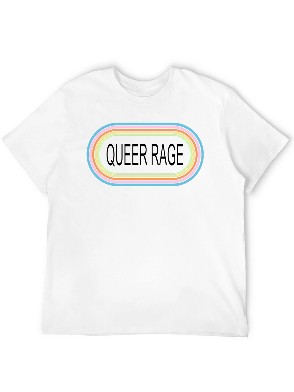 Queer Rage Graphic T-Shirt - Black Crew Neck Tee