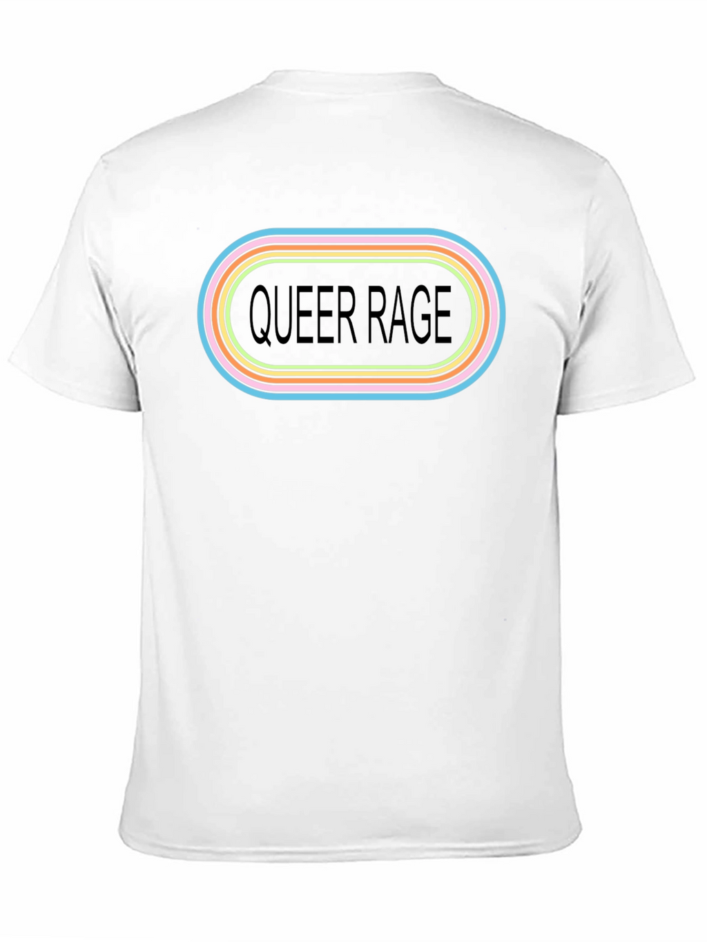 Queer Rage Graphic T-Shirt - Black Crew Neck Tee