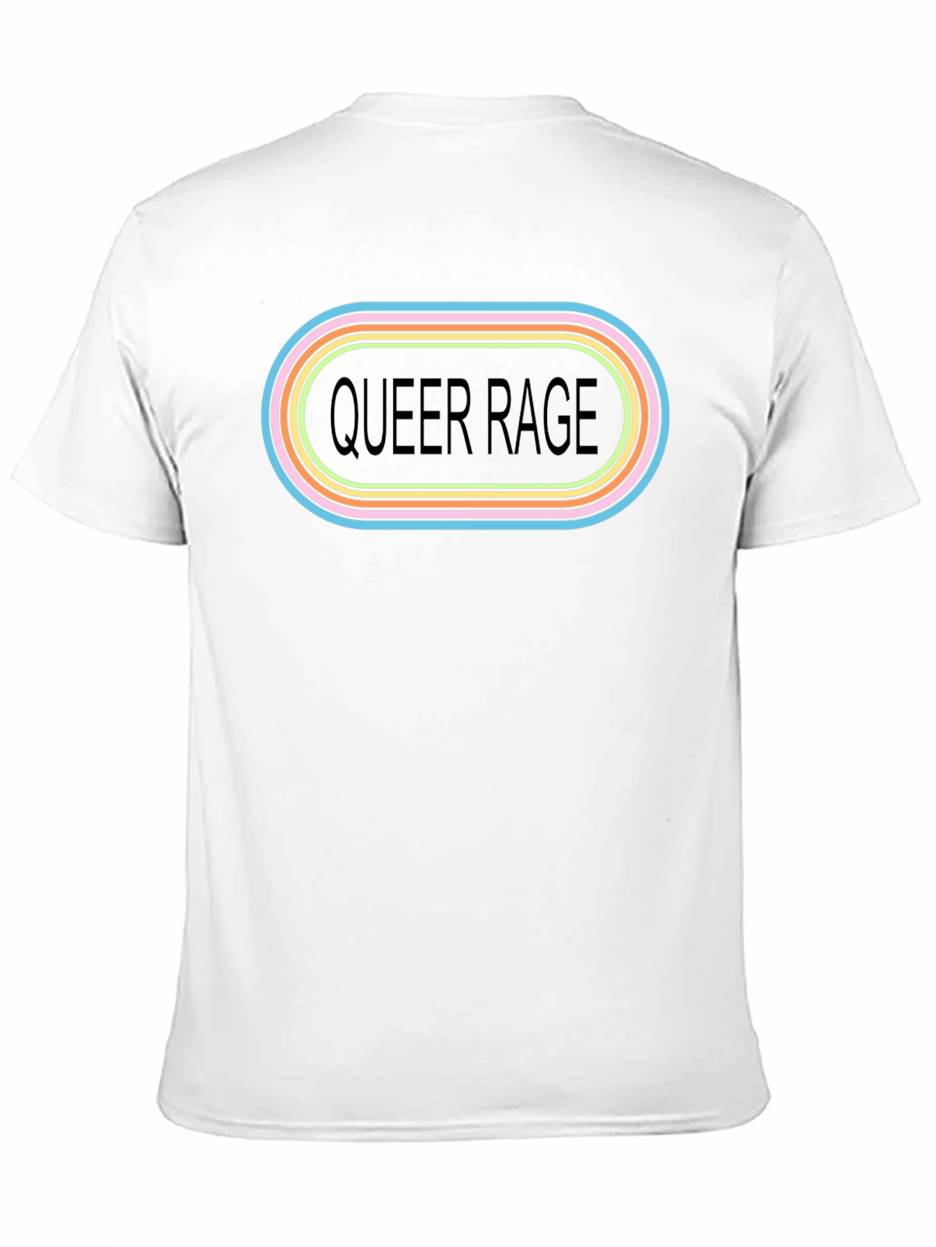 Queer Rage Graphic T-Shirt - Black Crew Neck Tee