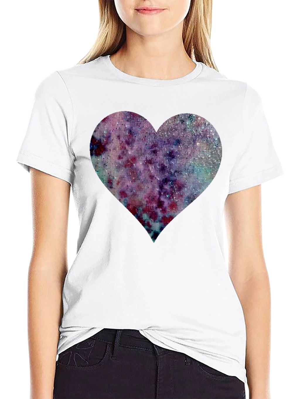Galaxy Heart Graphic T-Shirt - Trendy & Stylish