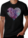 Galaxy Heart Graphic T-Shirt - Trendy & Stylish