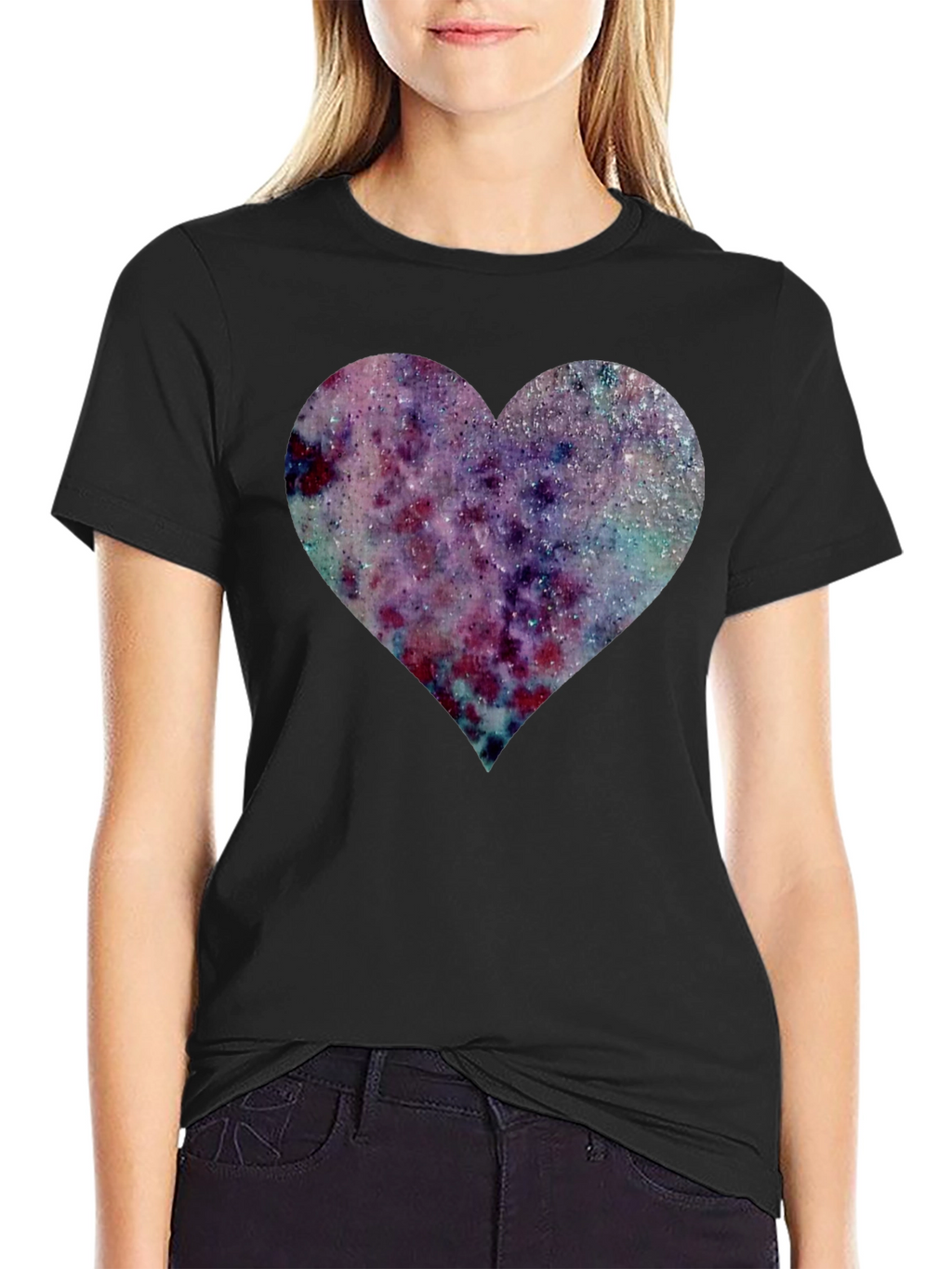 Galaxy Heart Graphic T-Shirt - Trendy & Stylish