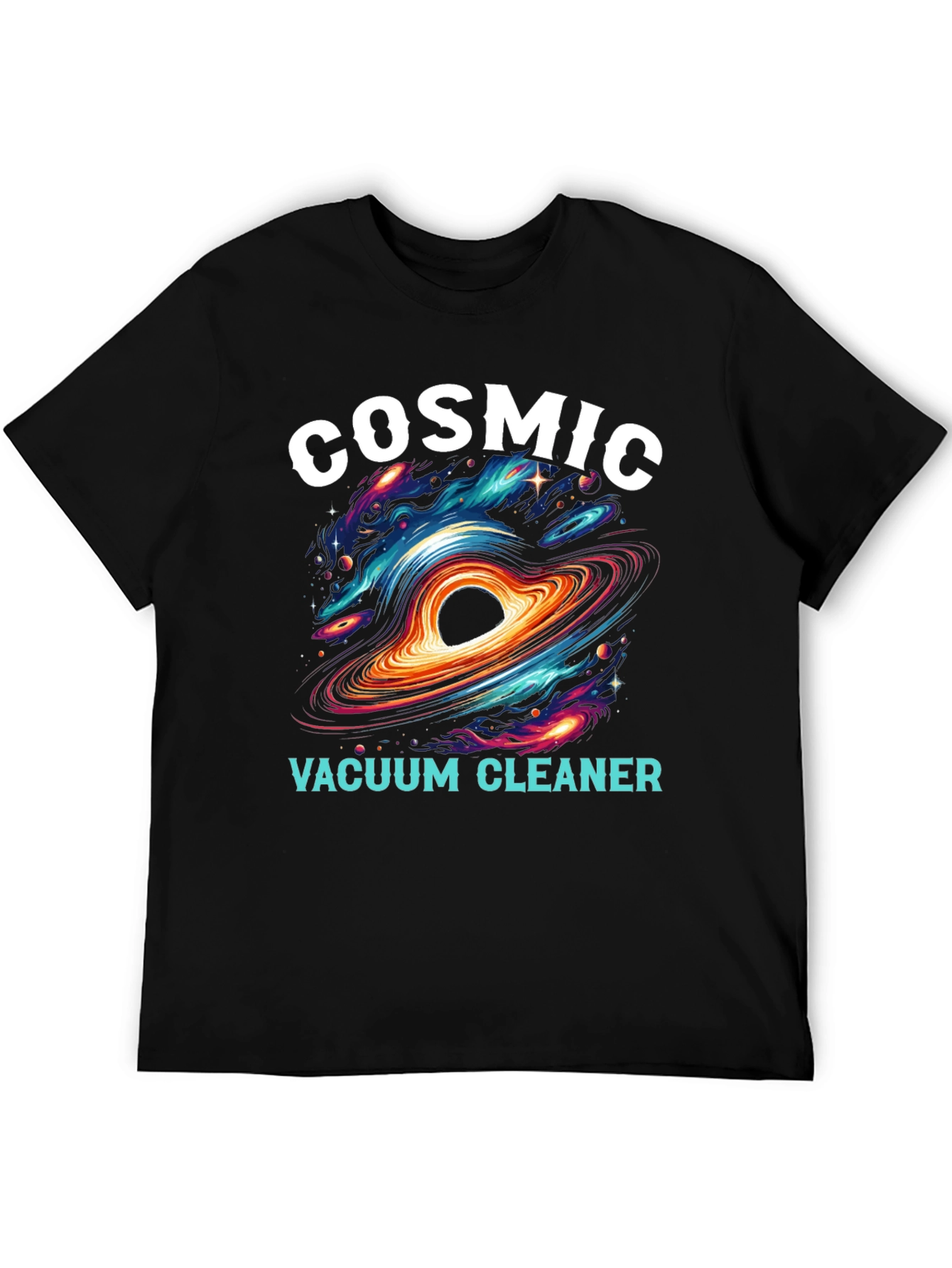 Cosmic Vacuum Cleaner Black T-Shirt