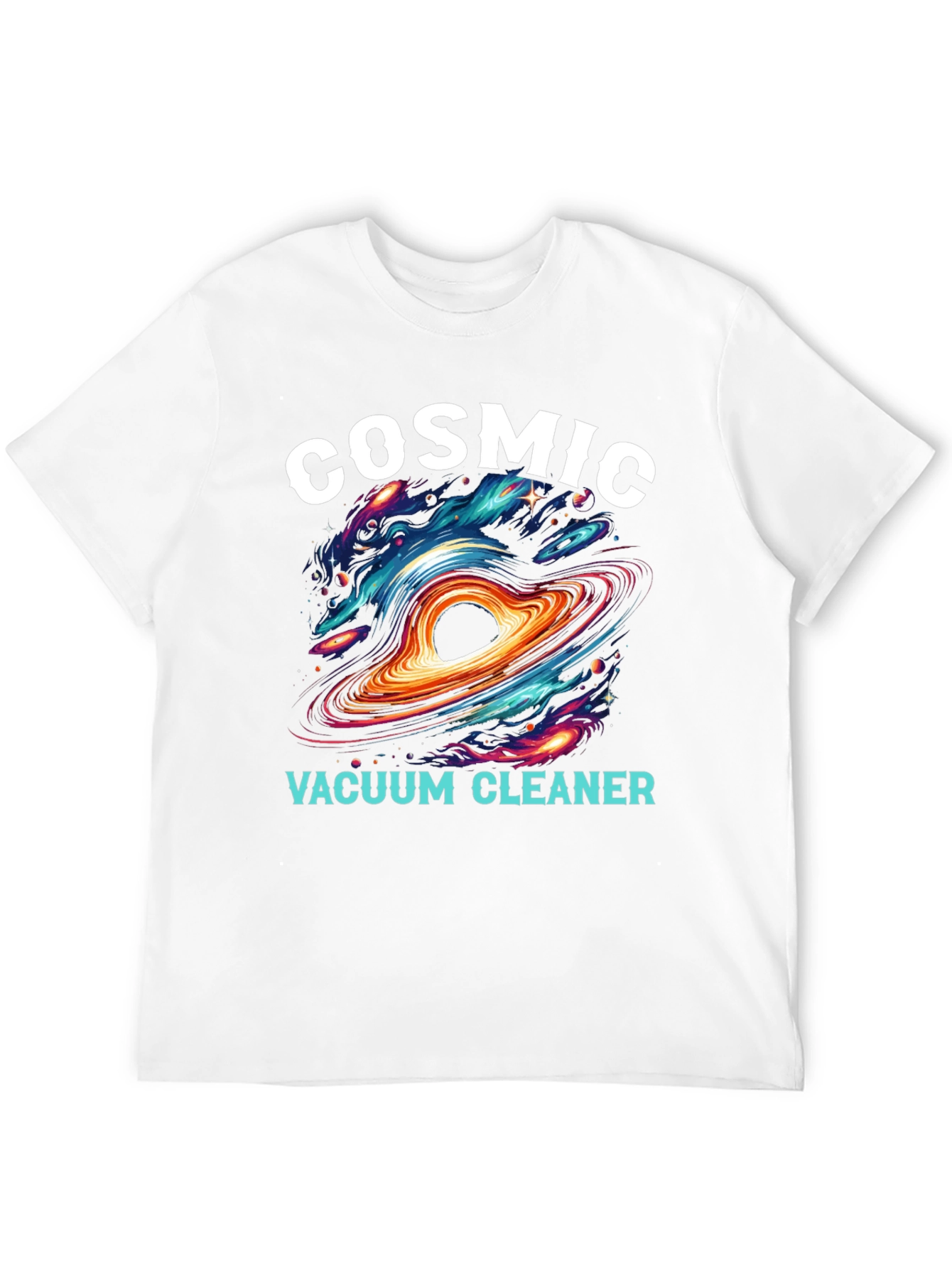 Cosmic Vacuum Cleaner Black T-Shirt