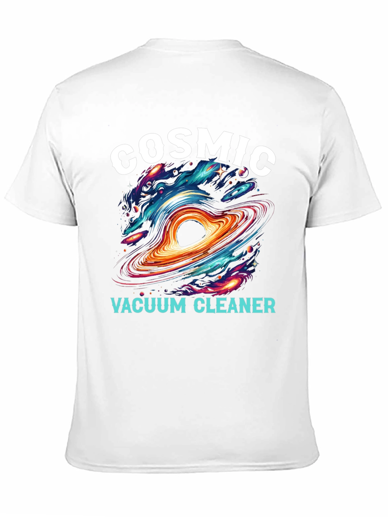 Cosmic Vacuum Cleaner Black T-Shirt