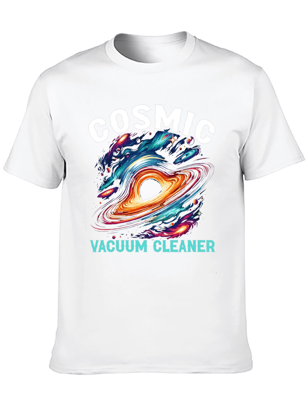 Cosmic Vacuum Cleaner Black T-Shirt