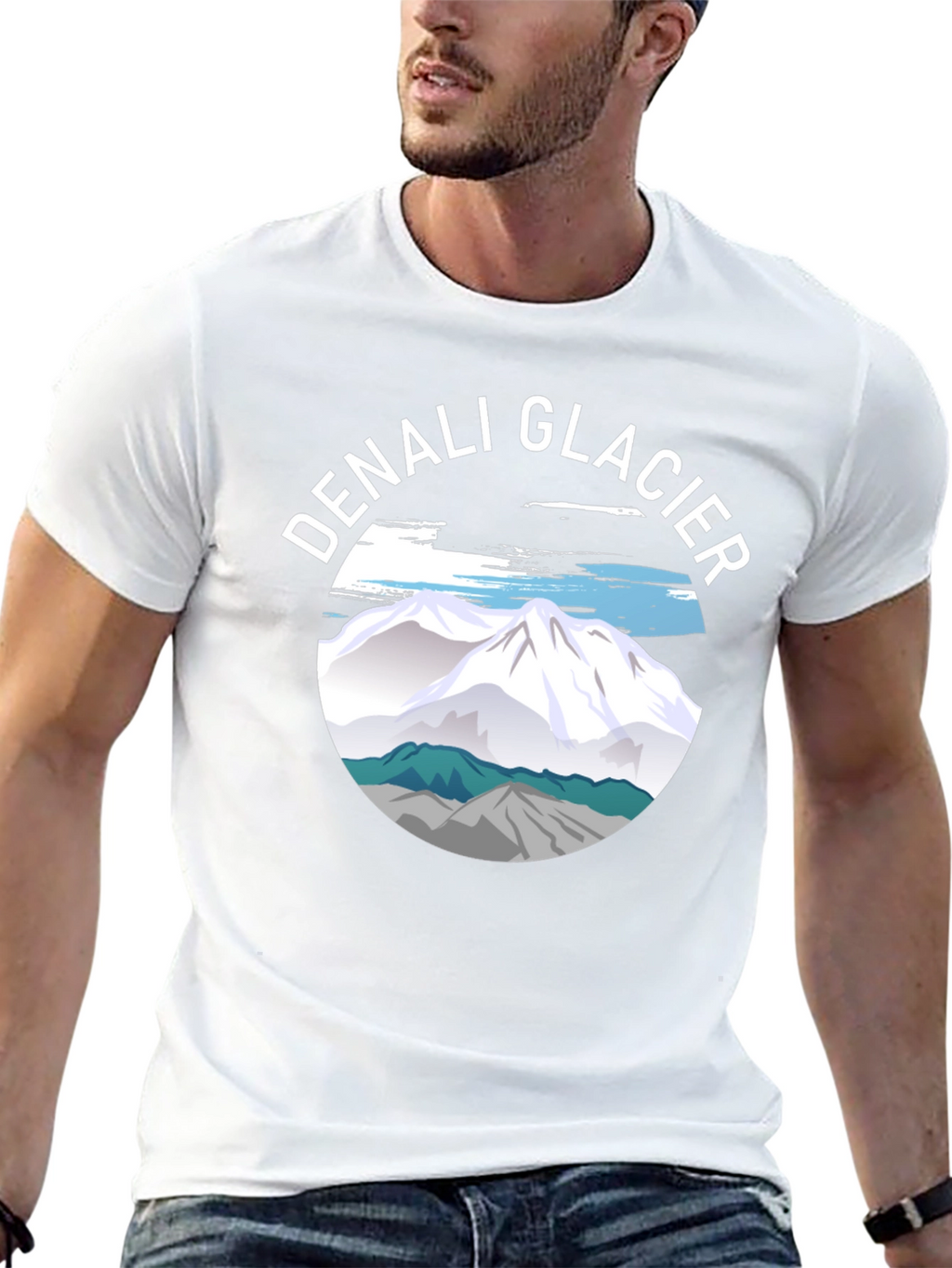 Denali Glacier Graphic Tee - Black