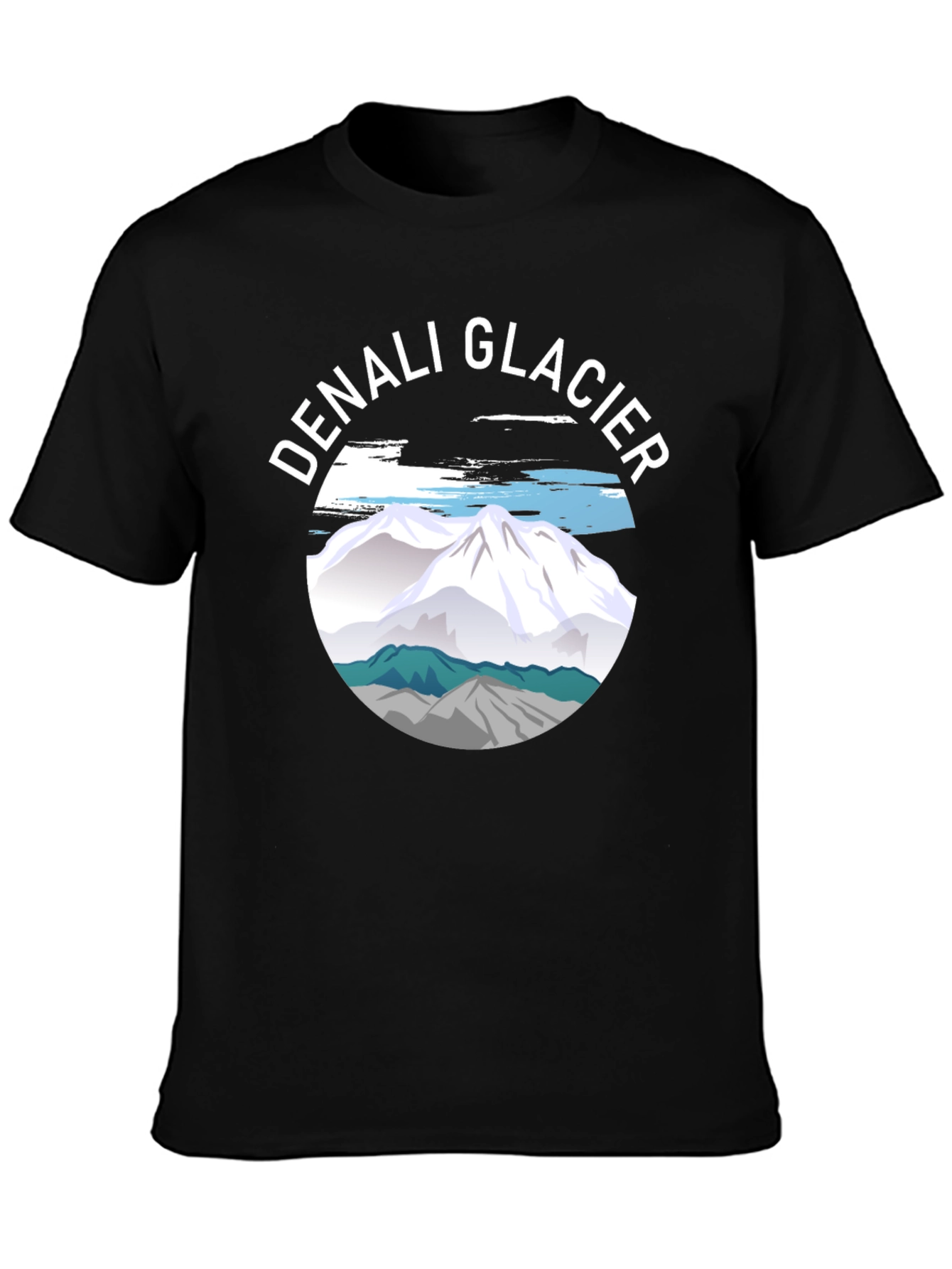 Denali Glacier Graphic Tee - Black