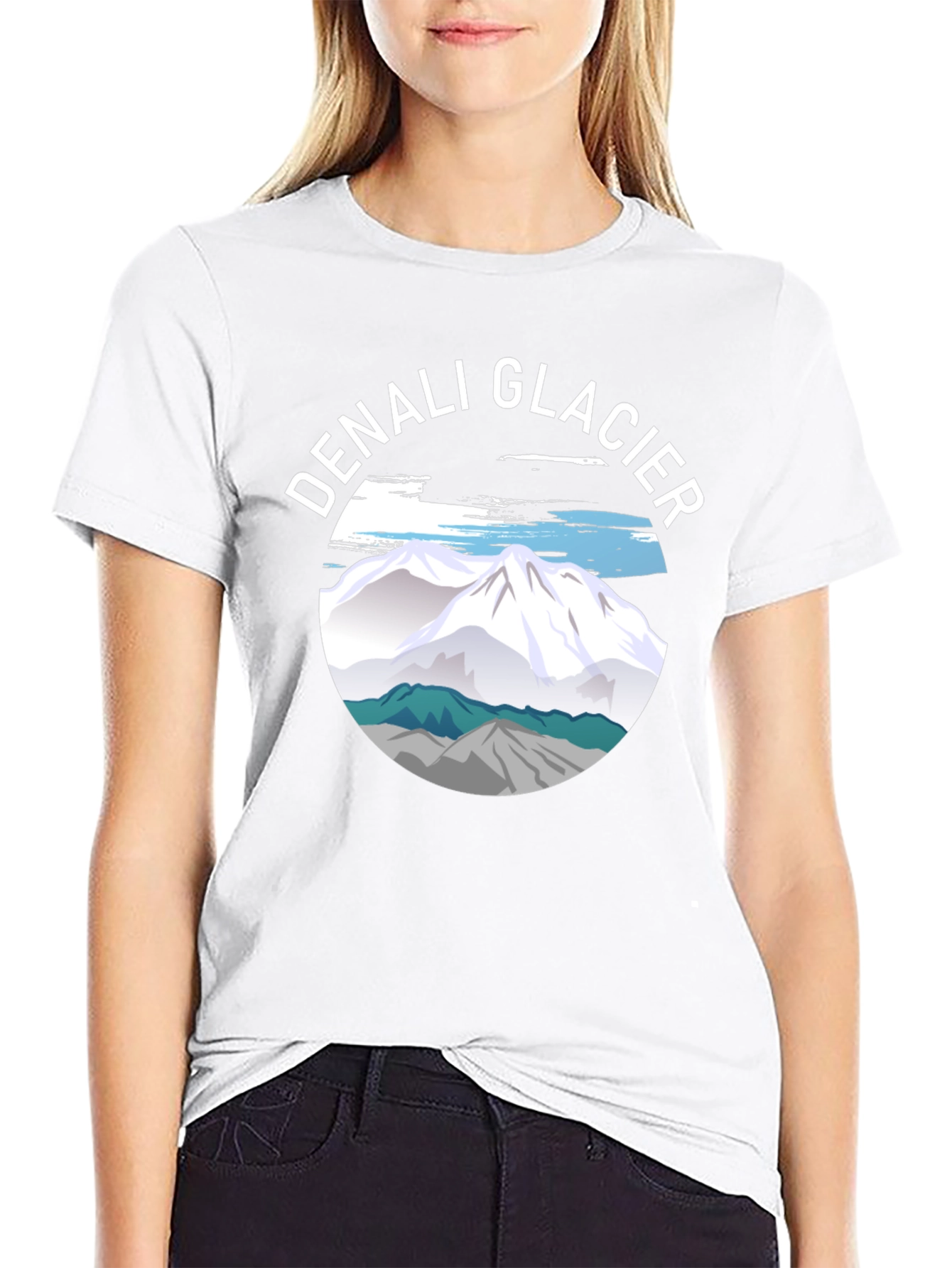Denali Glacier Graphic Tee - Black