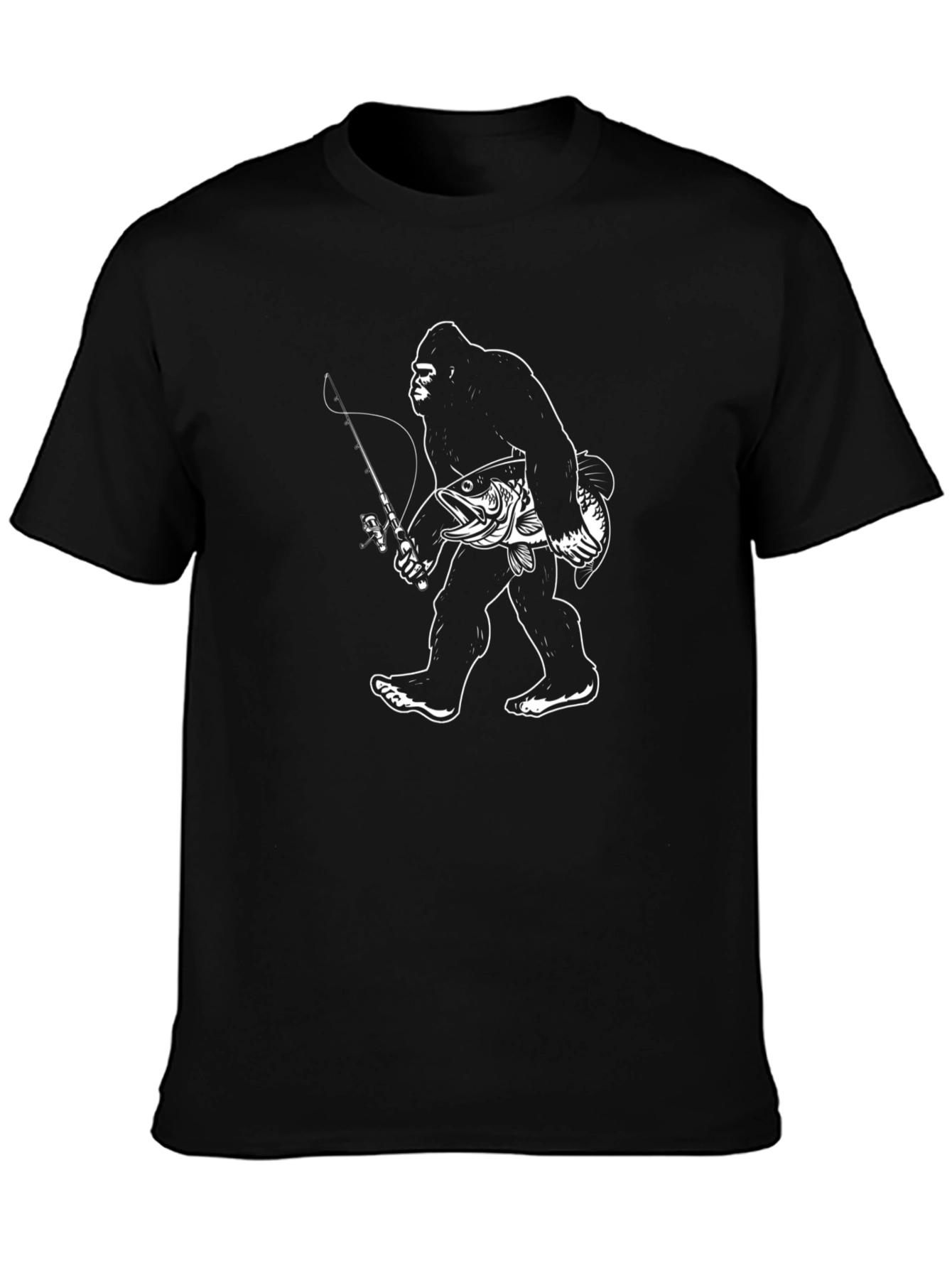 Sasquatch Fishing T-Shirt