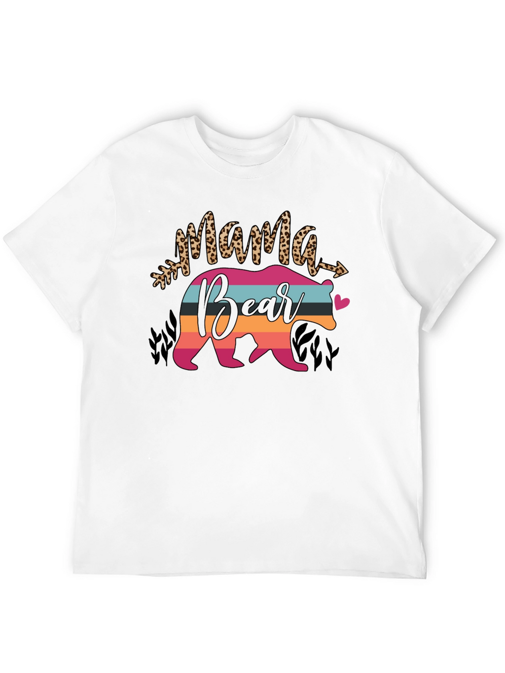 Mama Bear Graphic Tee - Black