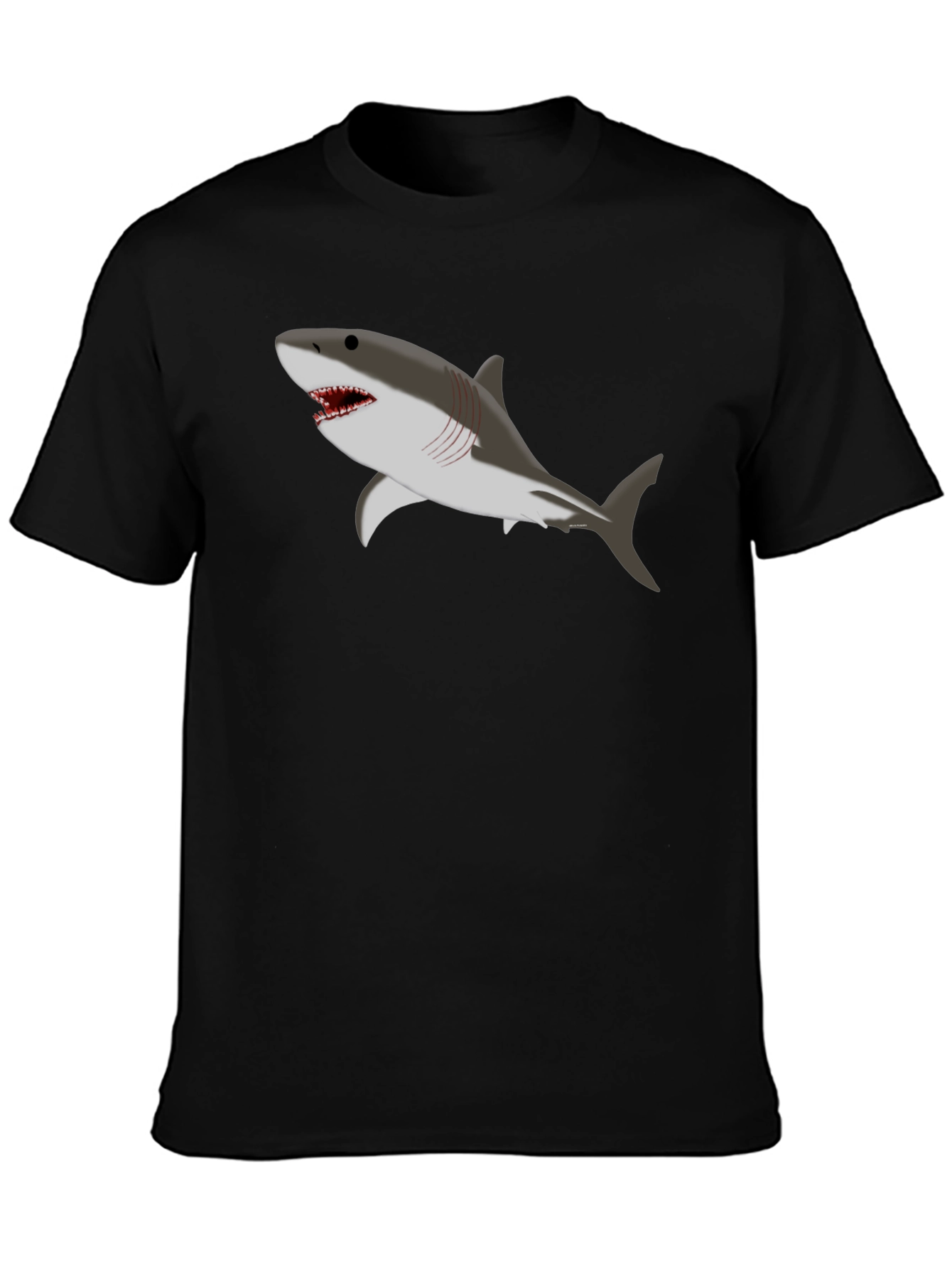 Shark Graphic Black T-Shirt
