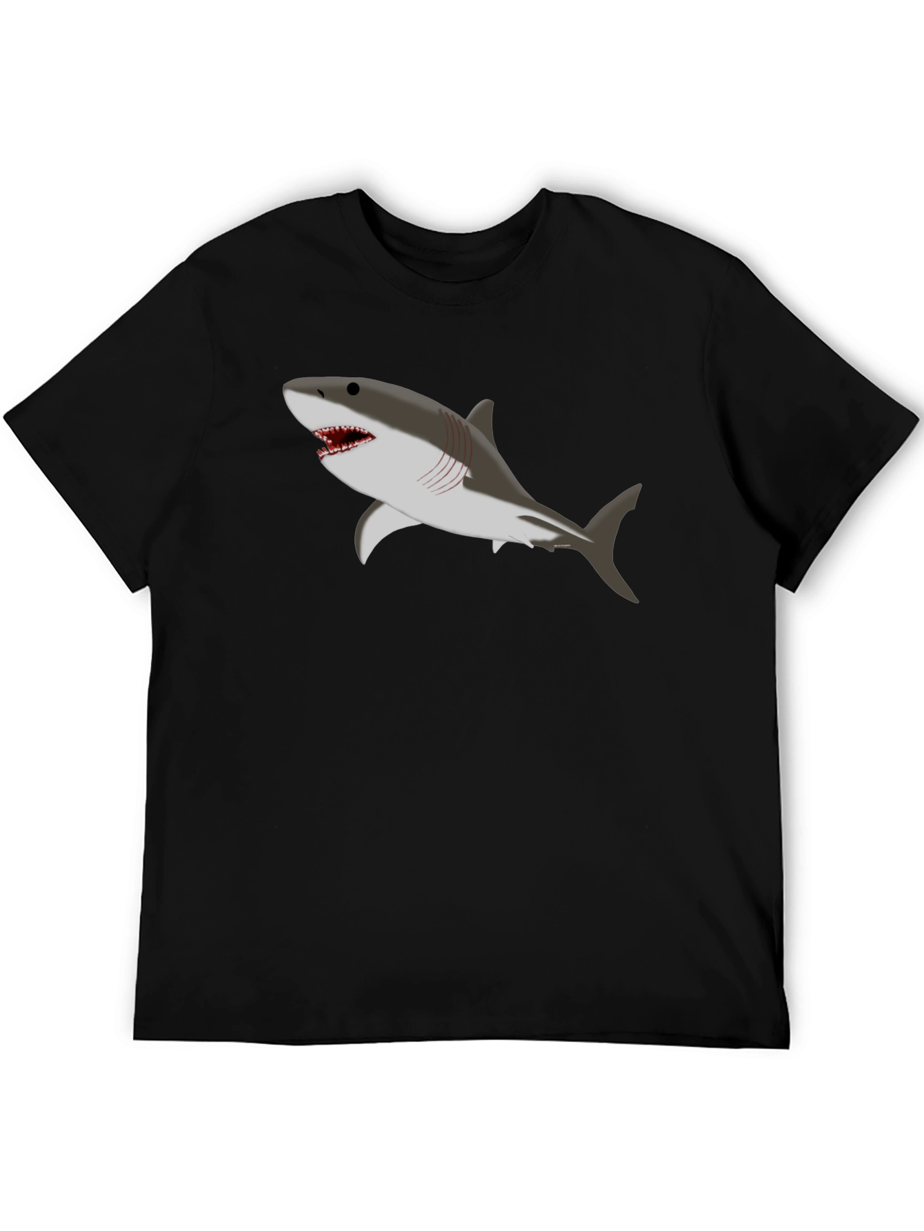 Shark Graphic Black T-Shirt