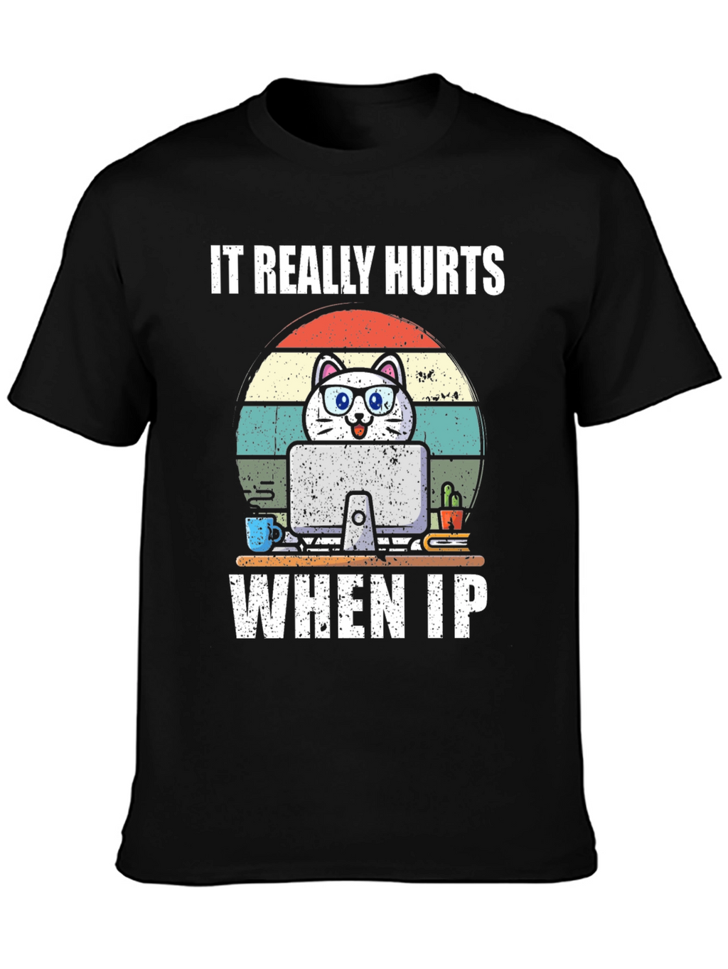 Funny Cat Programmer T-Shirt