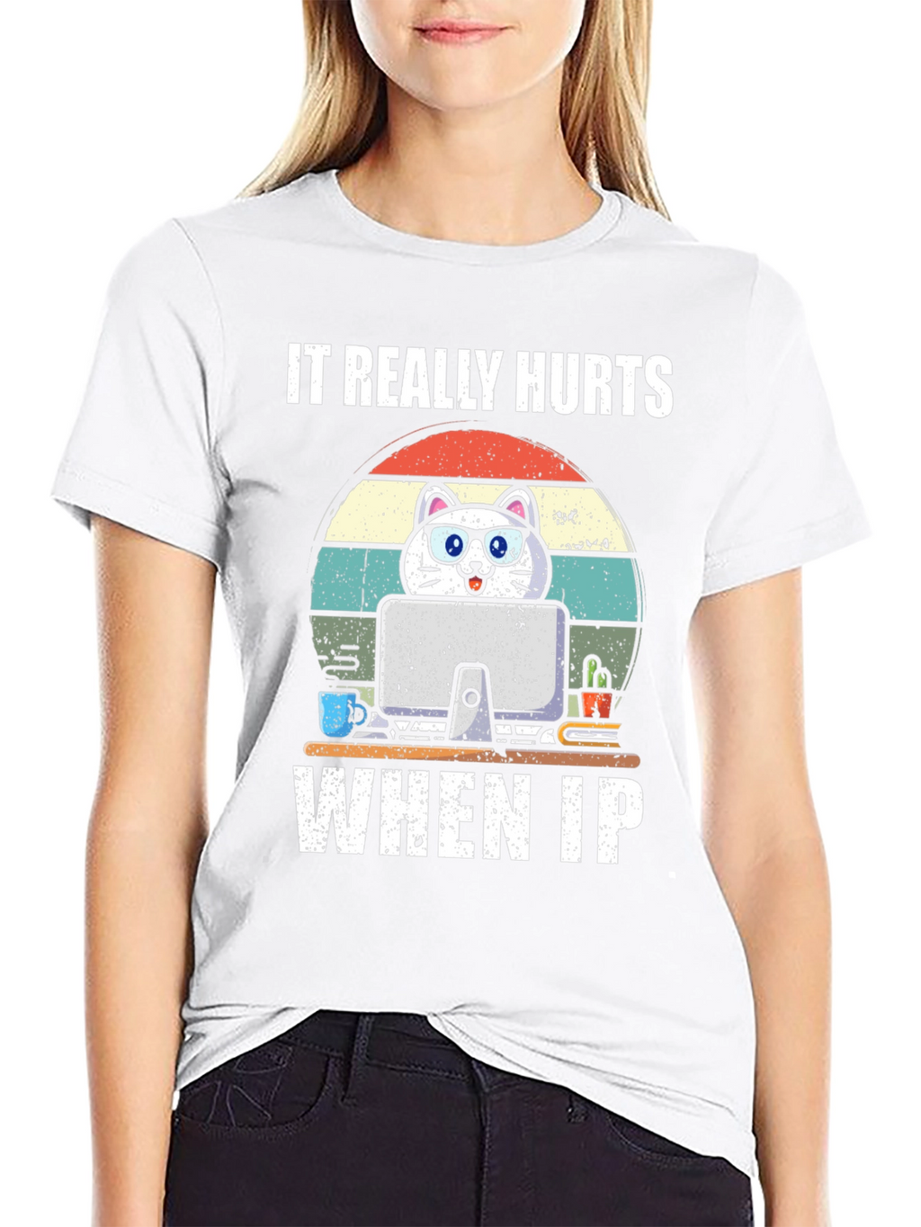 Funny Cat Programmer T-Shirt