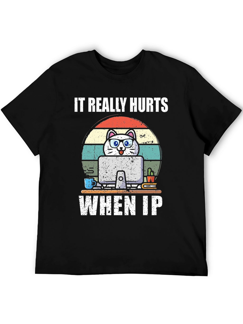 Funny Cat Programmer T-Shirt