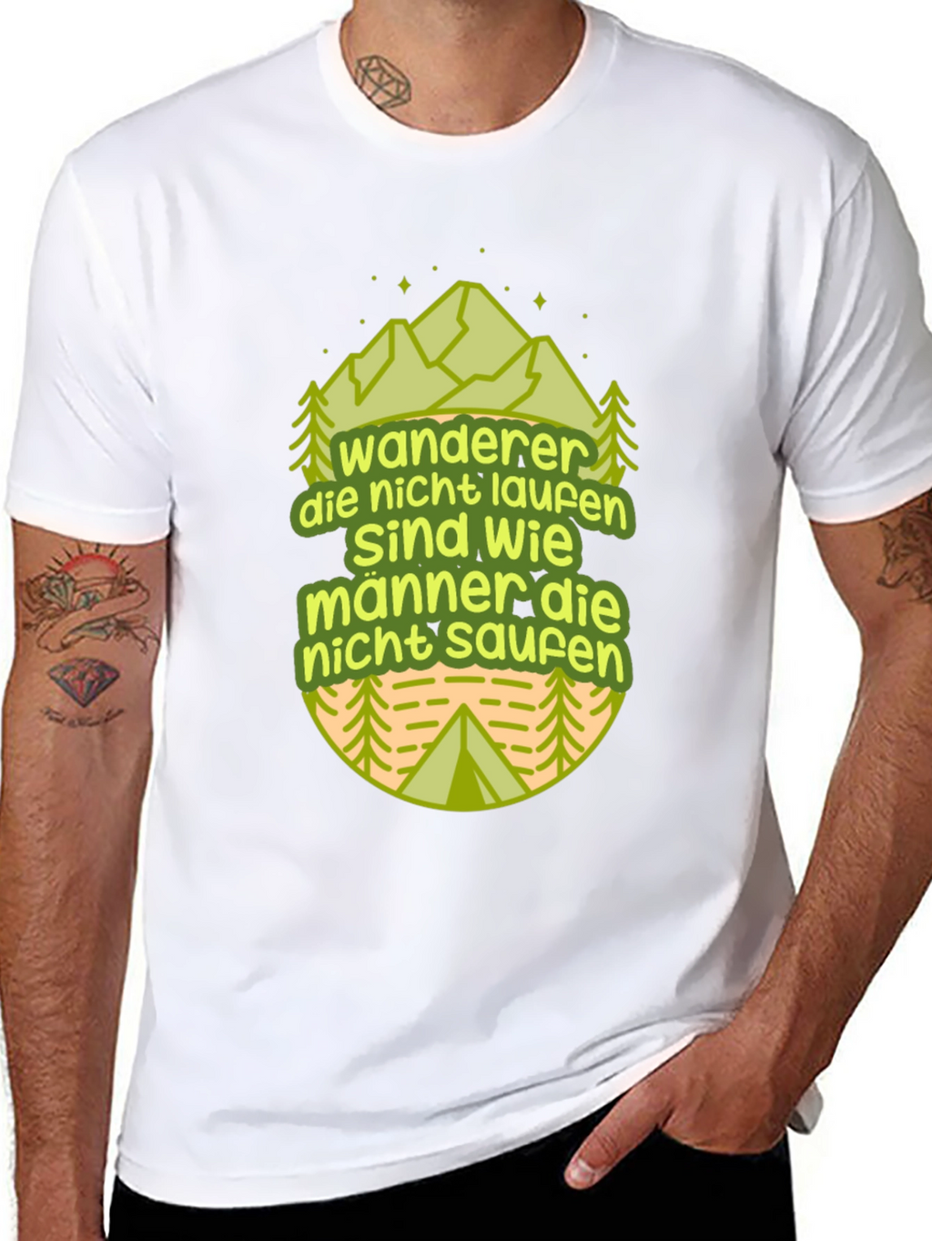 Hiking T-Shirt - Wanderer / Hiker Graphic Tee