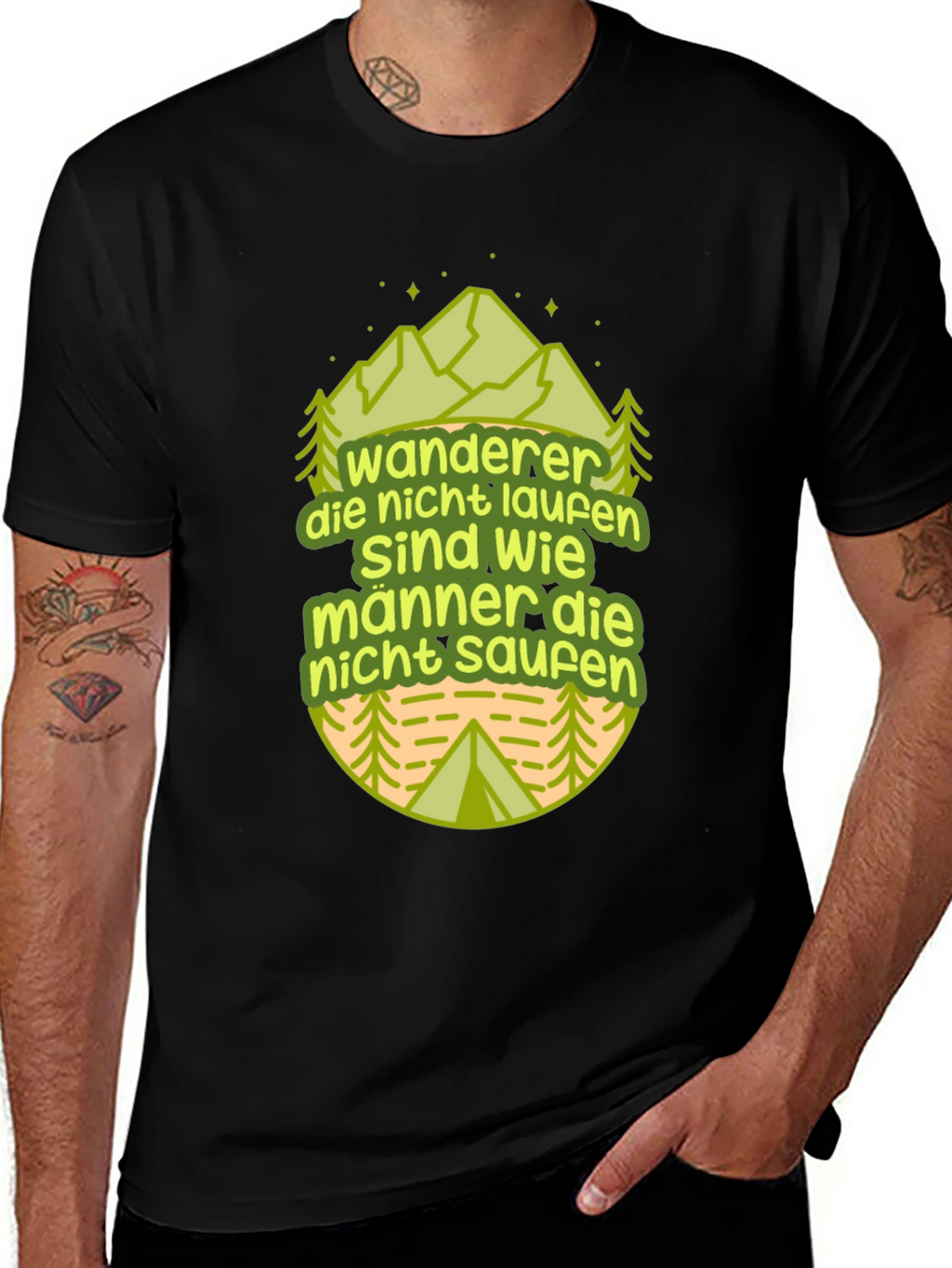 Hiking T-Shirt - Wanderer / Hiker Graphic Tee
