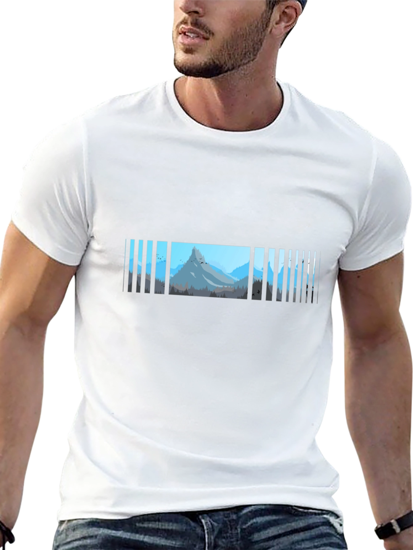 Mountain Barcode T-Shirt