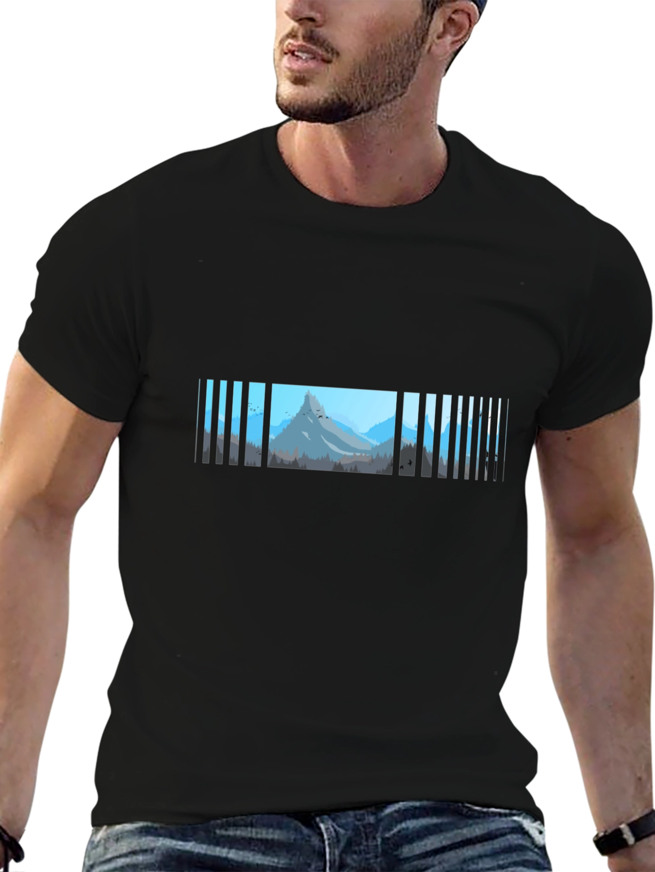 Mountain Barcode T-Shirt