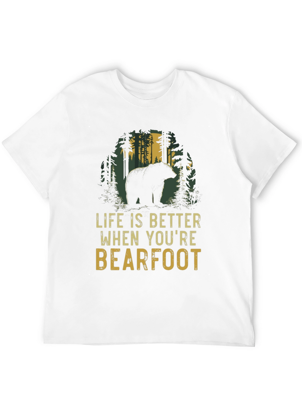Bearfoot Life T-Shirt: Nature Lovers Tee