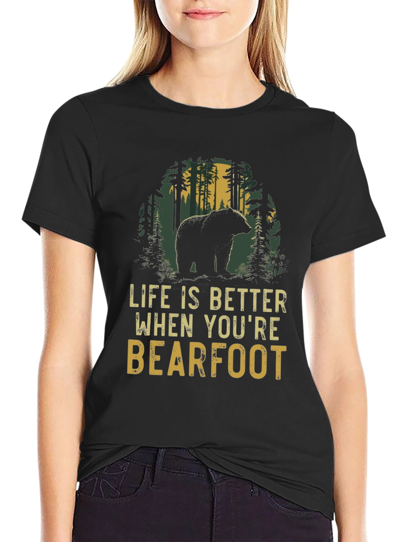 Bearfoot Life T-Shirt: Nature Lovers Tee