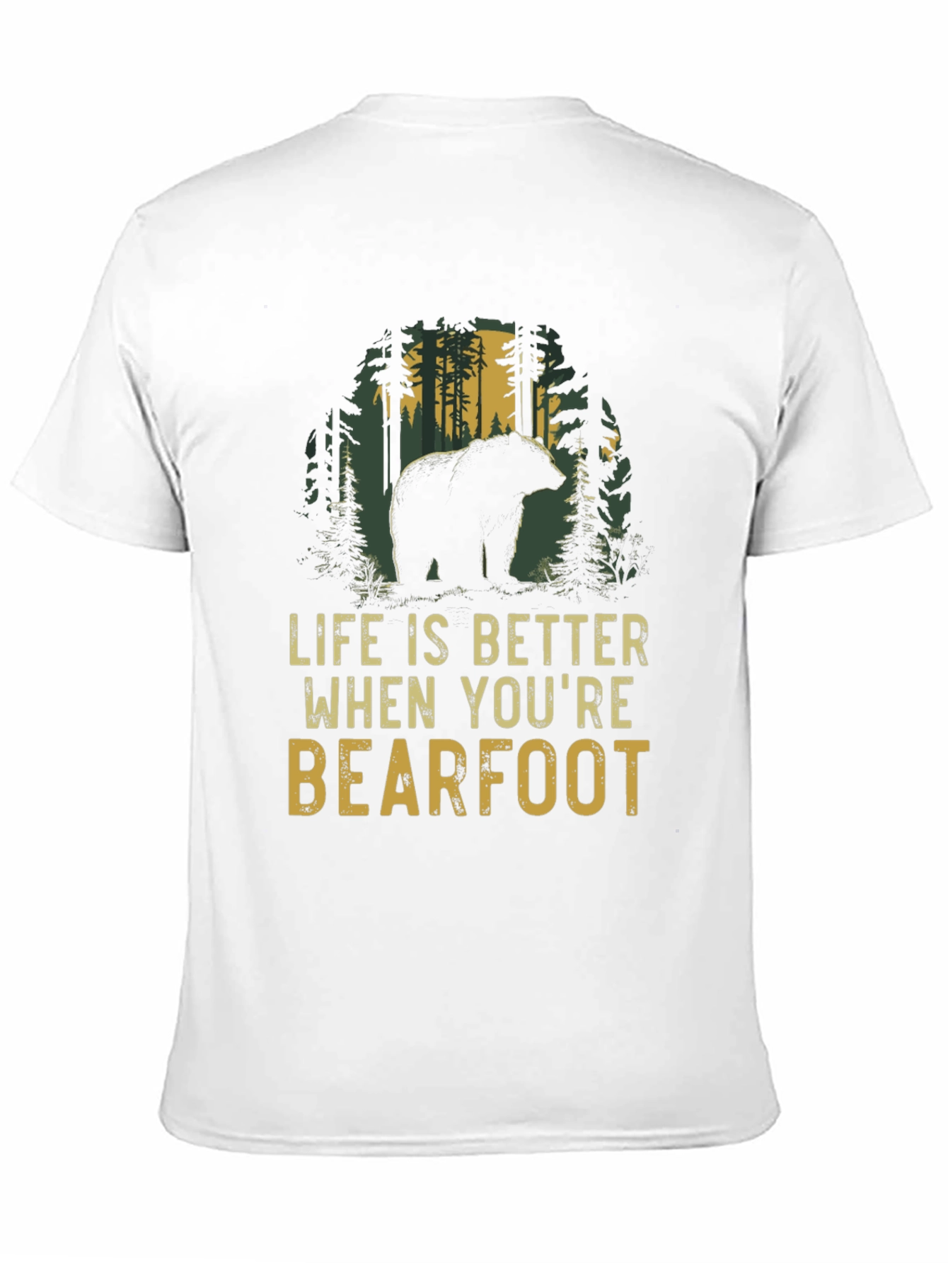 Bearfoot Life T-Shirt: Nature Lovers Tee