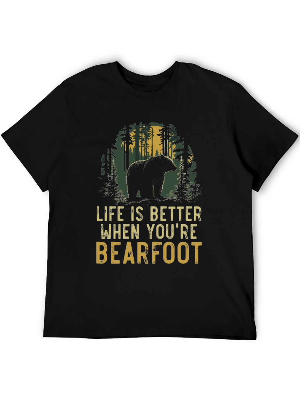 Bearfoot Life T-Shirt: Nature Lovers Tee