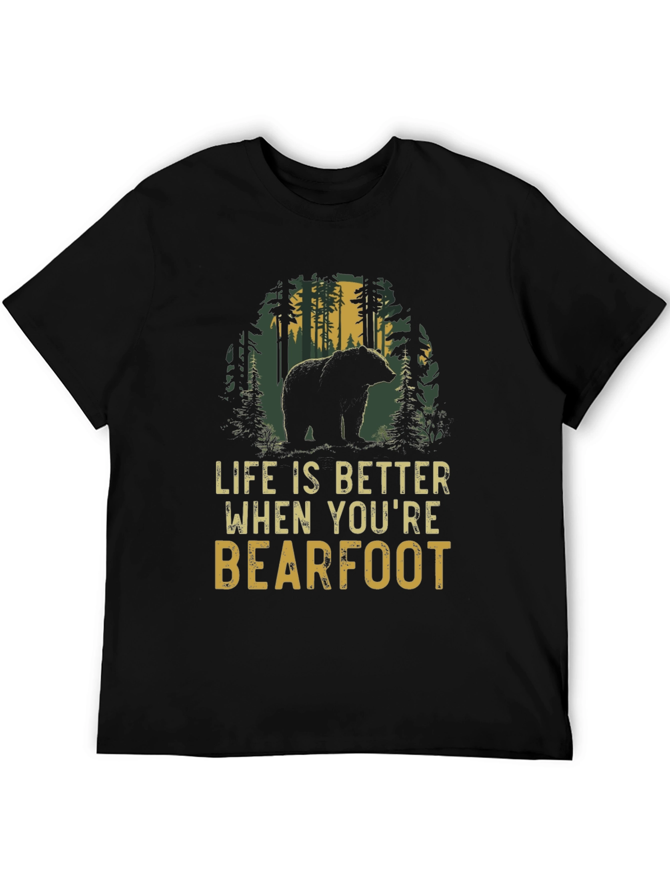 Bearfoot Life T-Shirt: Nature Lovers Tee