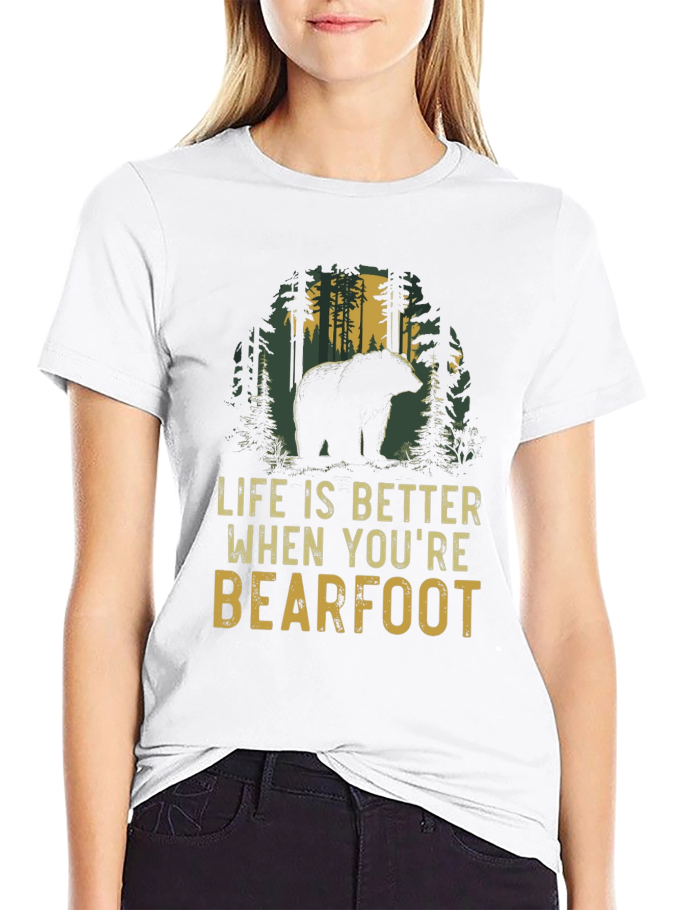 Bearfoot Life T-Shirt: Nature Lovers Tee