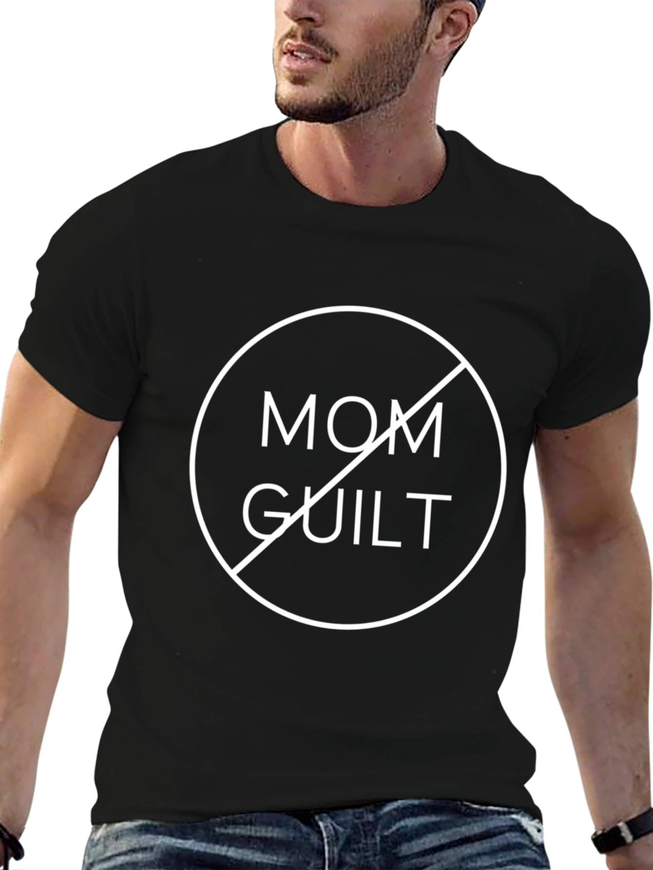 No Mom Guilt Graphic Tee - Unisex Black T-Shirt