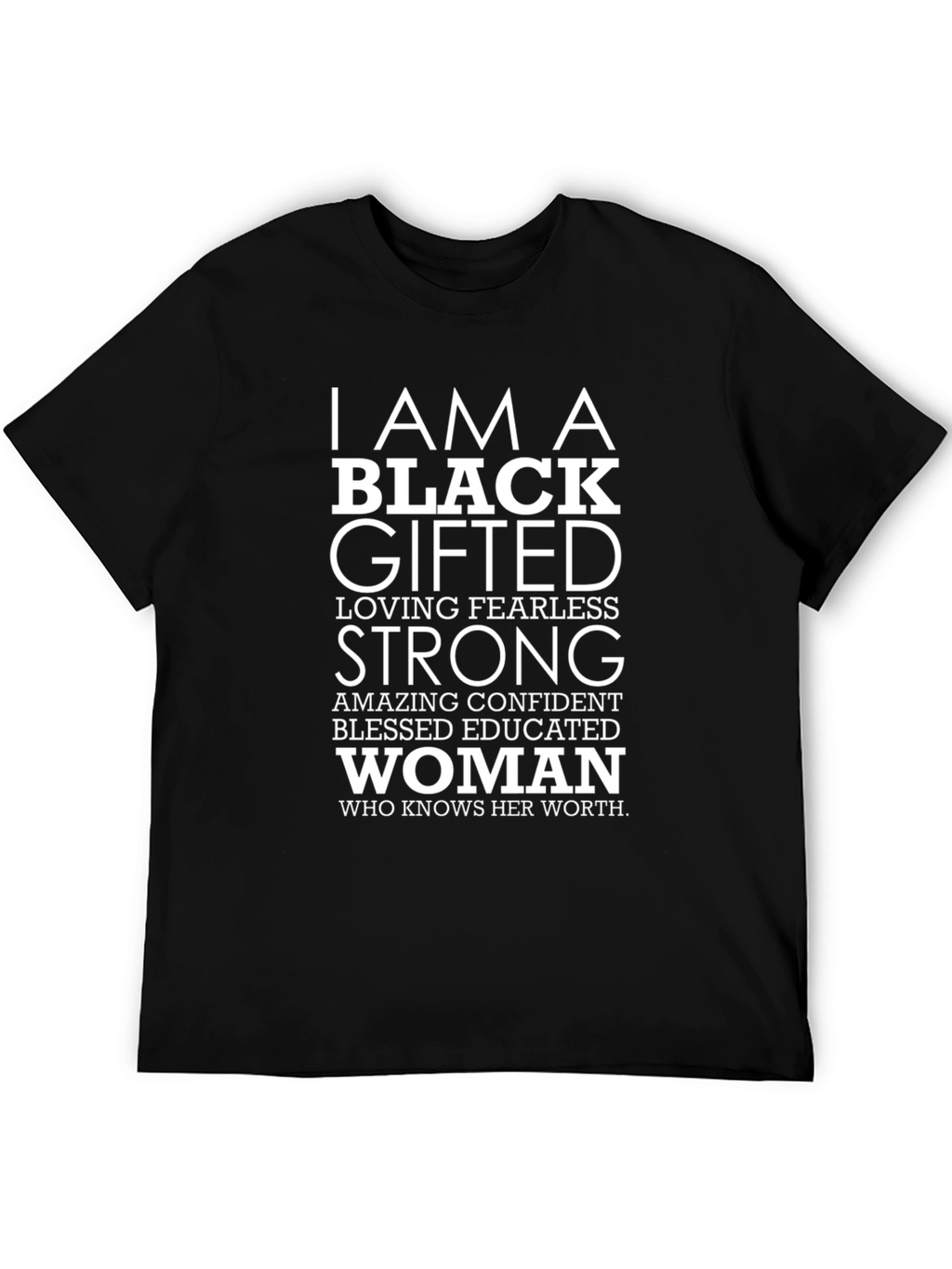 Empowered Black Gifted Woman Graphic T-Shirt