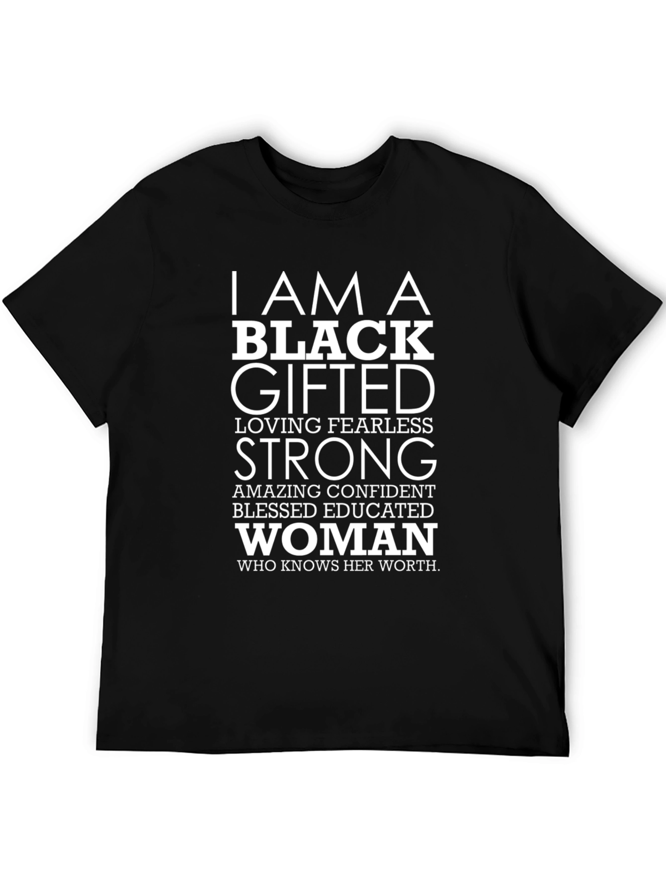 Empowered Black Gifted Woman Graphic T-Shirt