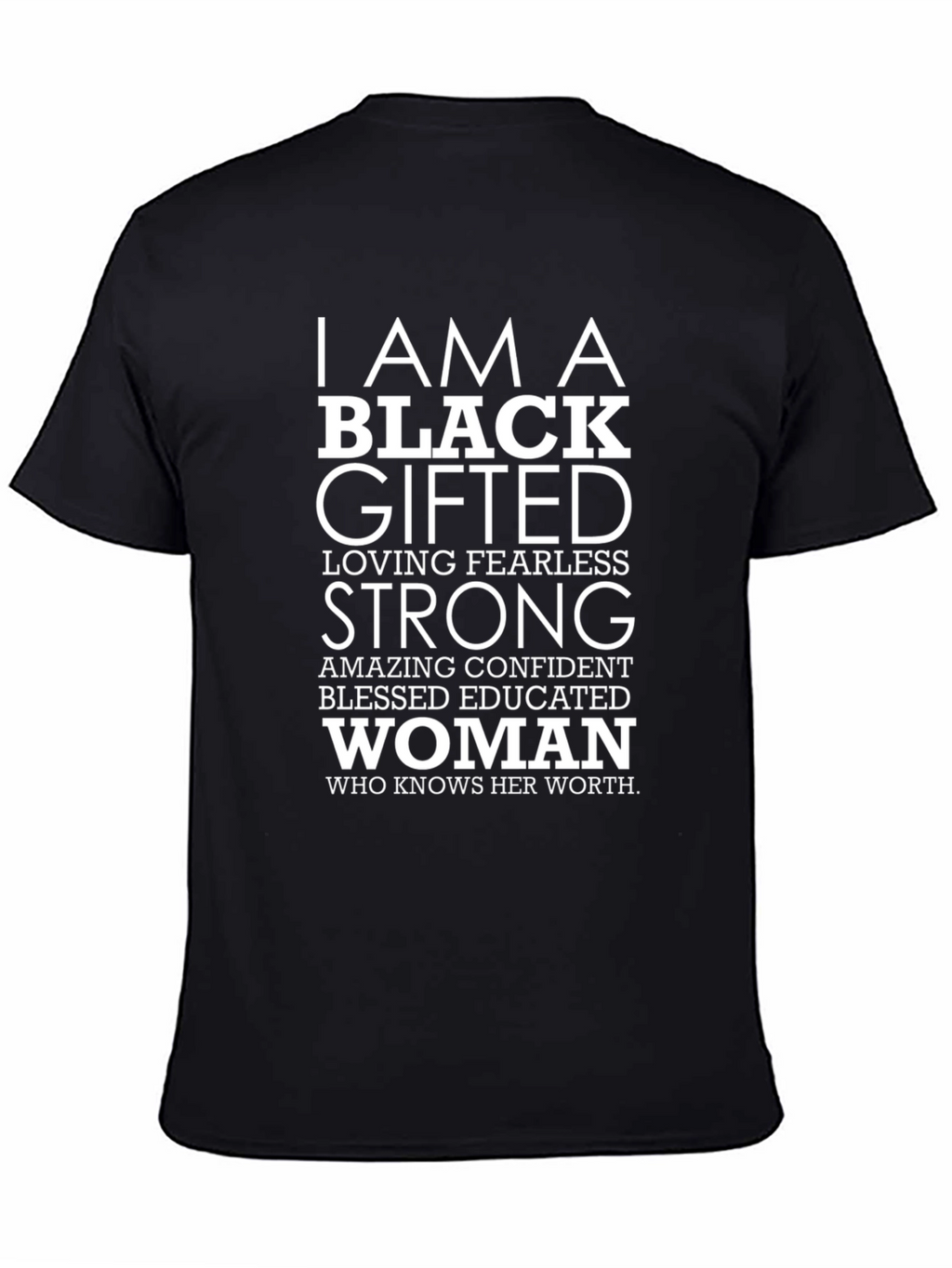 Empowered Black Gifted Woman Graphic T-Shirt
