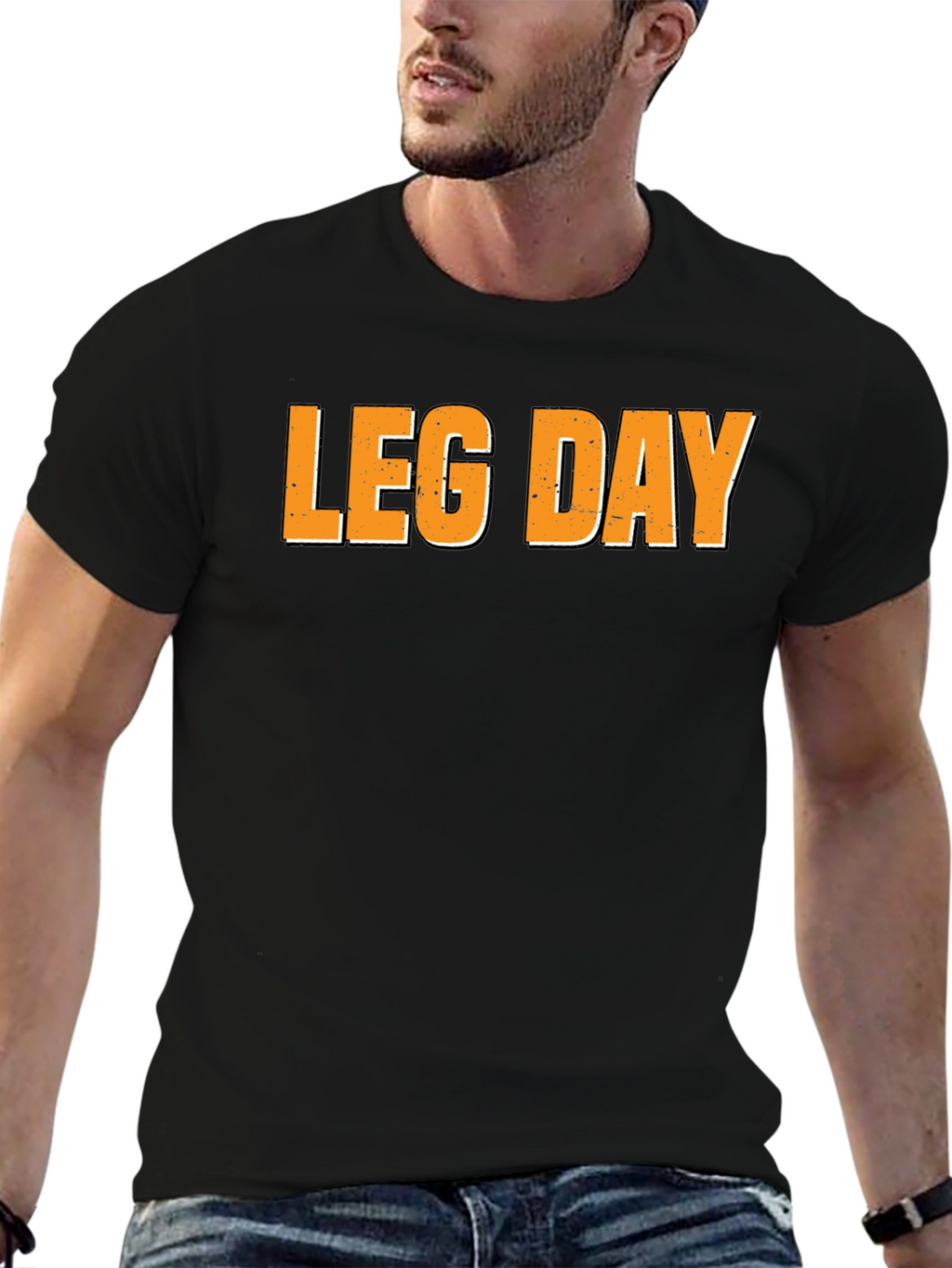 Leg Day Black T-Shirt