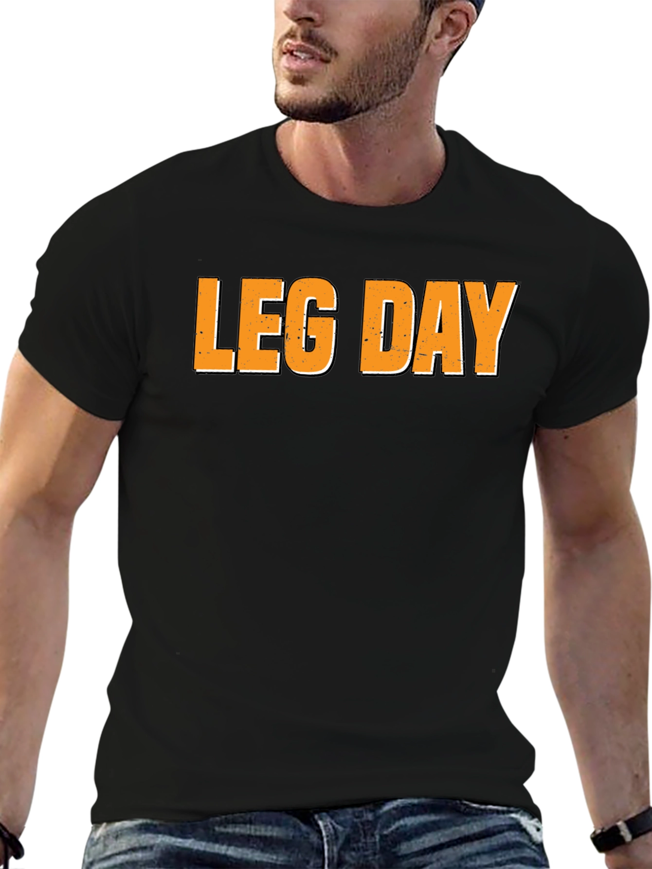Leg Day Black T-Shirt