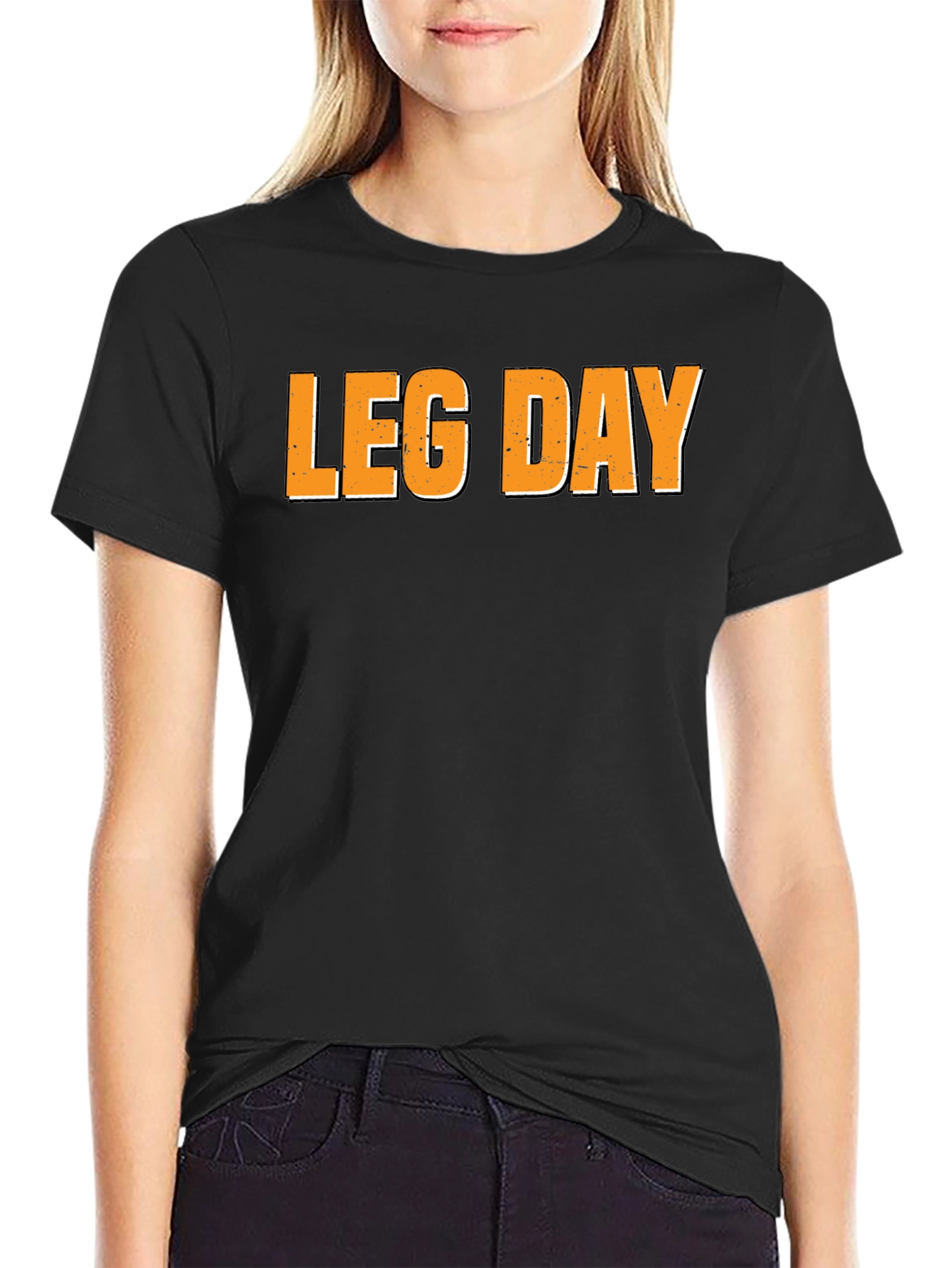 Leg Day Black T-Shirt