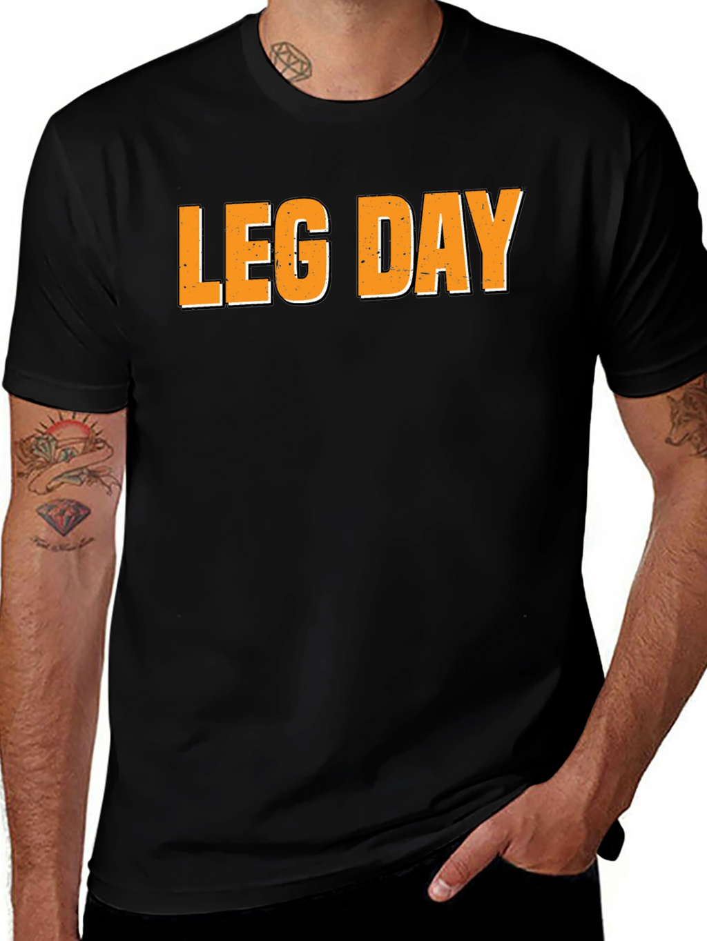 Leg Day Black T-Shirt