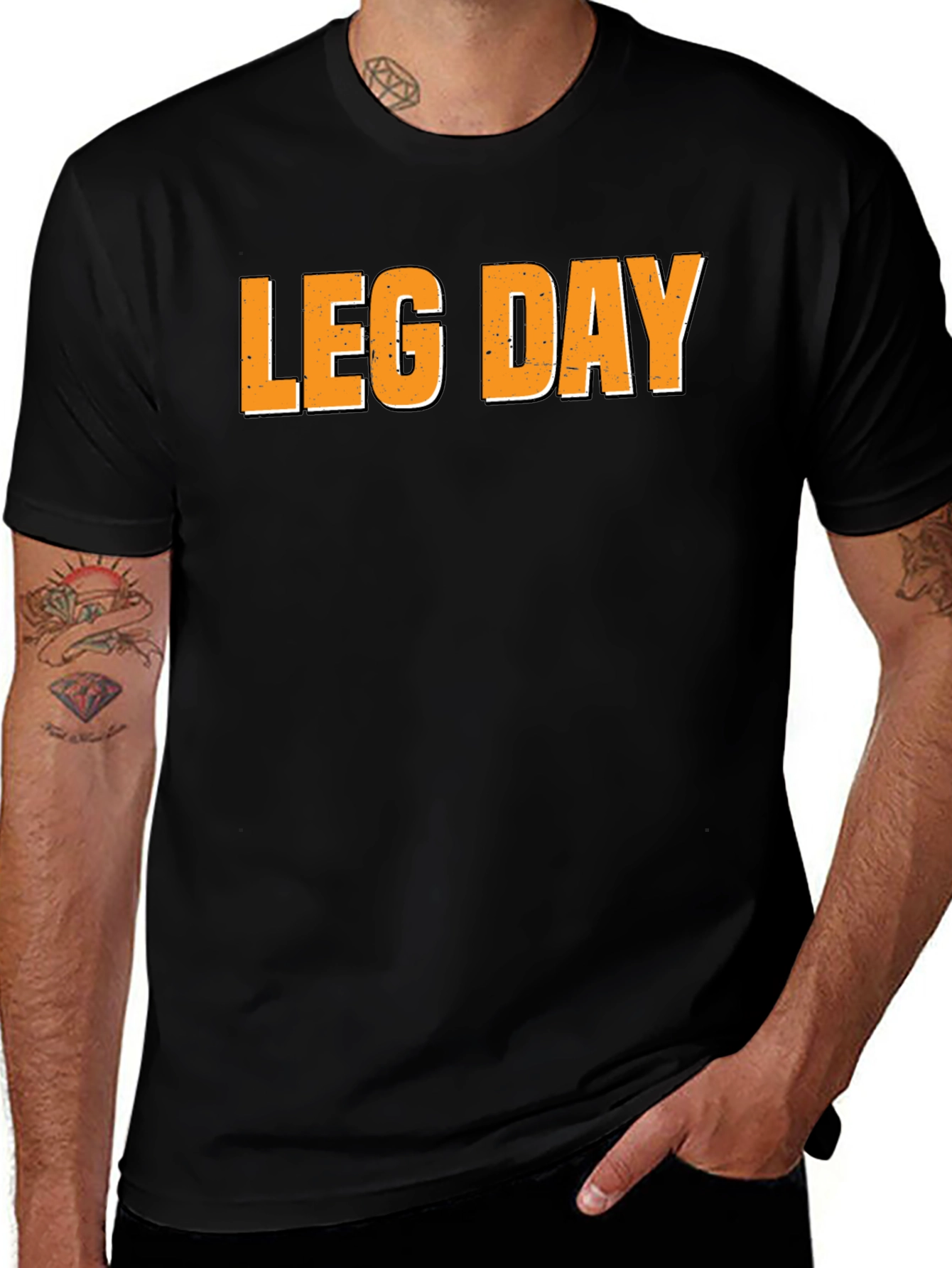 Leg Day Black T-Shirt