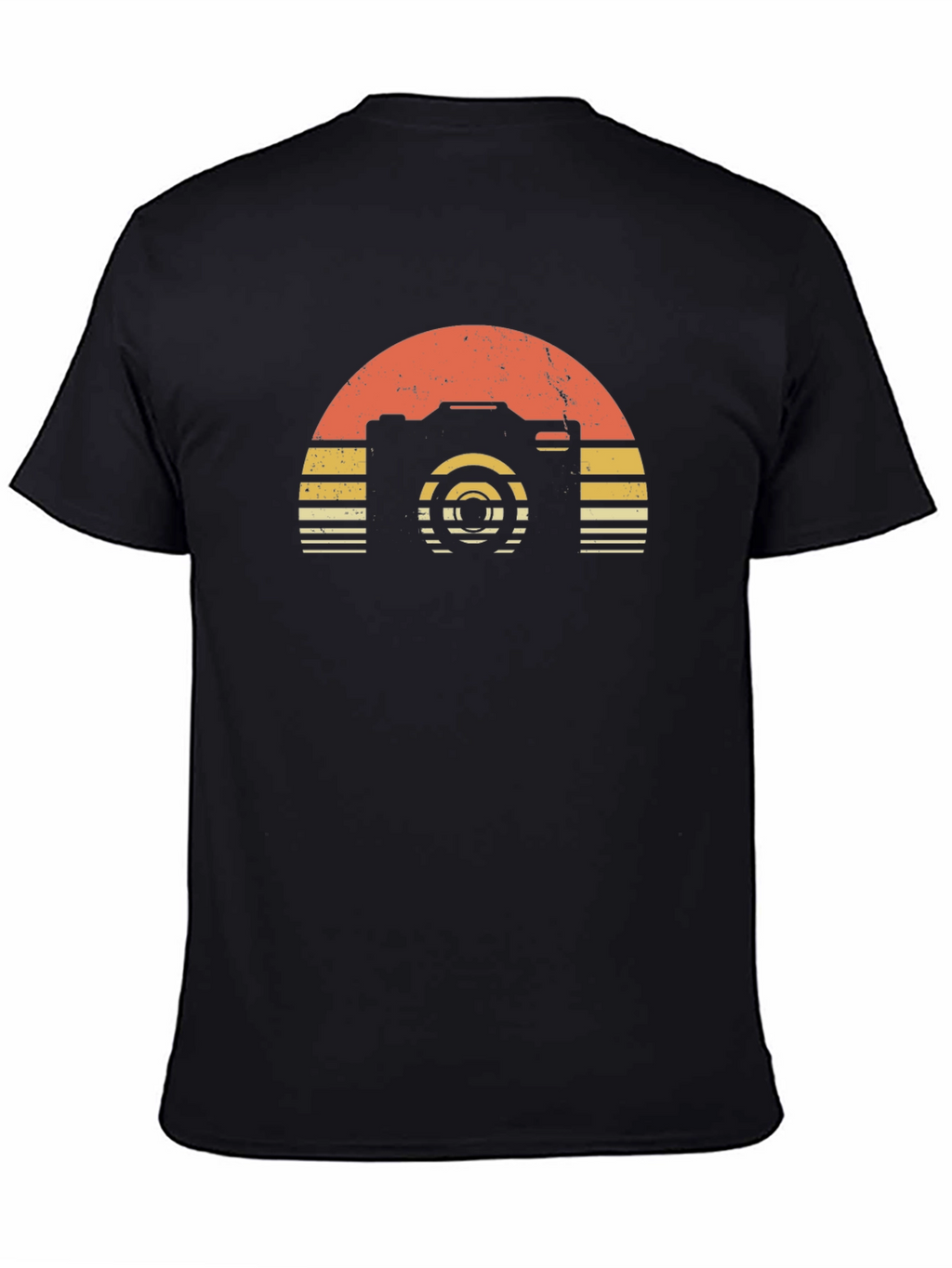 Retro Camera Sunset Graphic T-Shirt