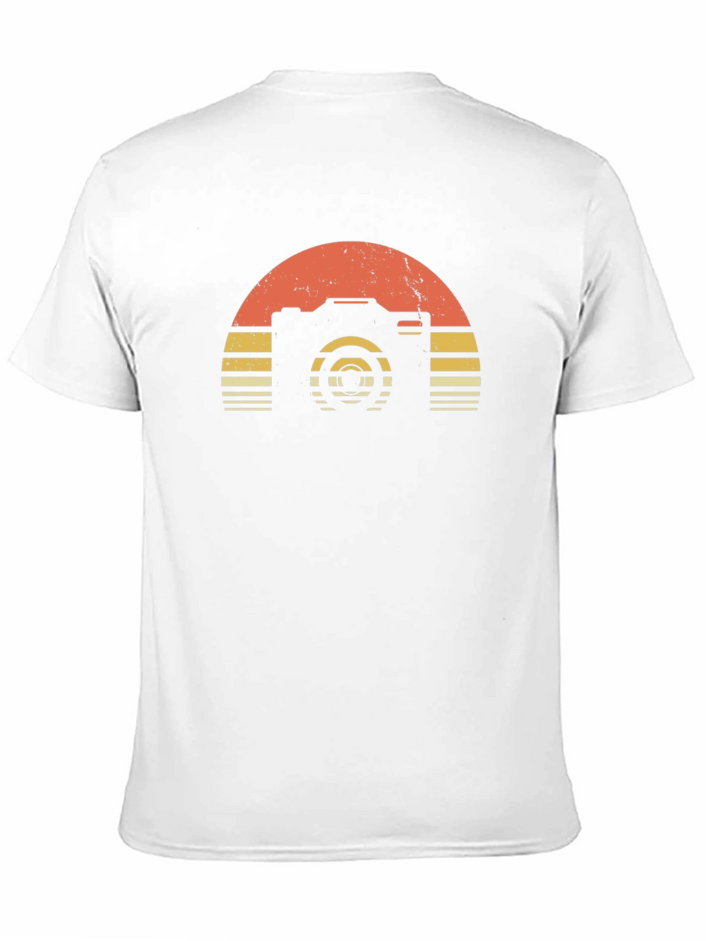 Retro Camera Sunset Graphic T-Shirt