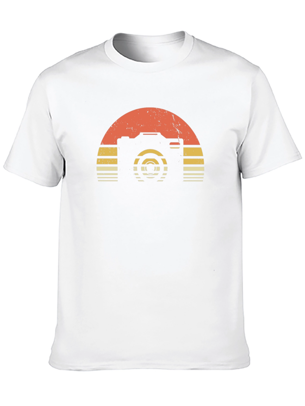 Retro Camera Sunset Graphic T-Shirt