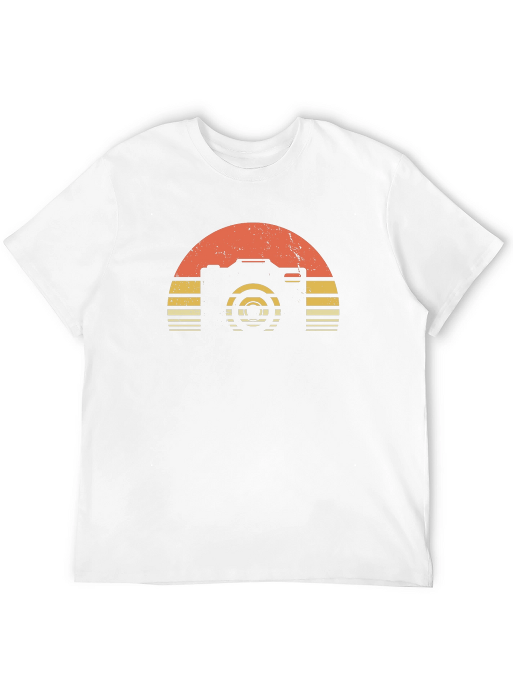 Retro Camera Sunset Graphic T-Shirt