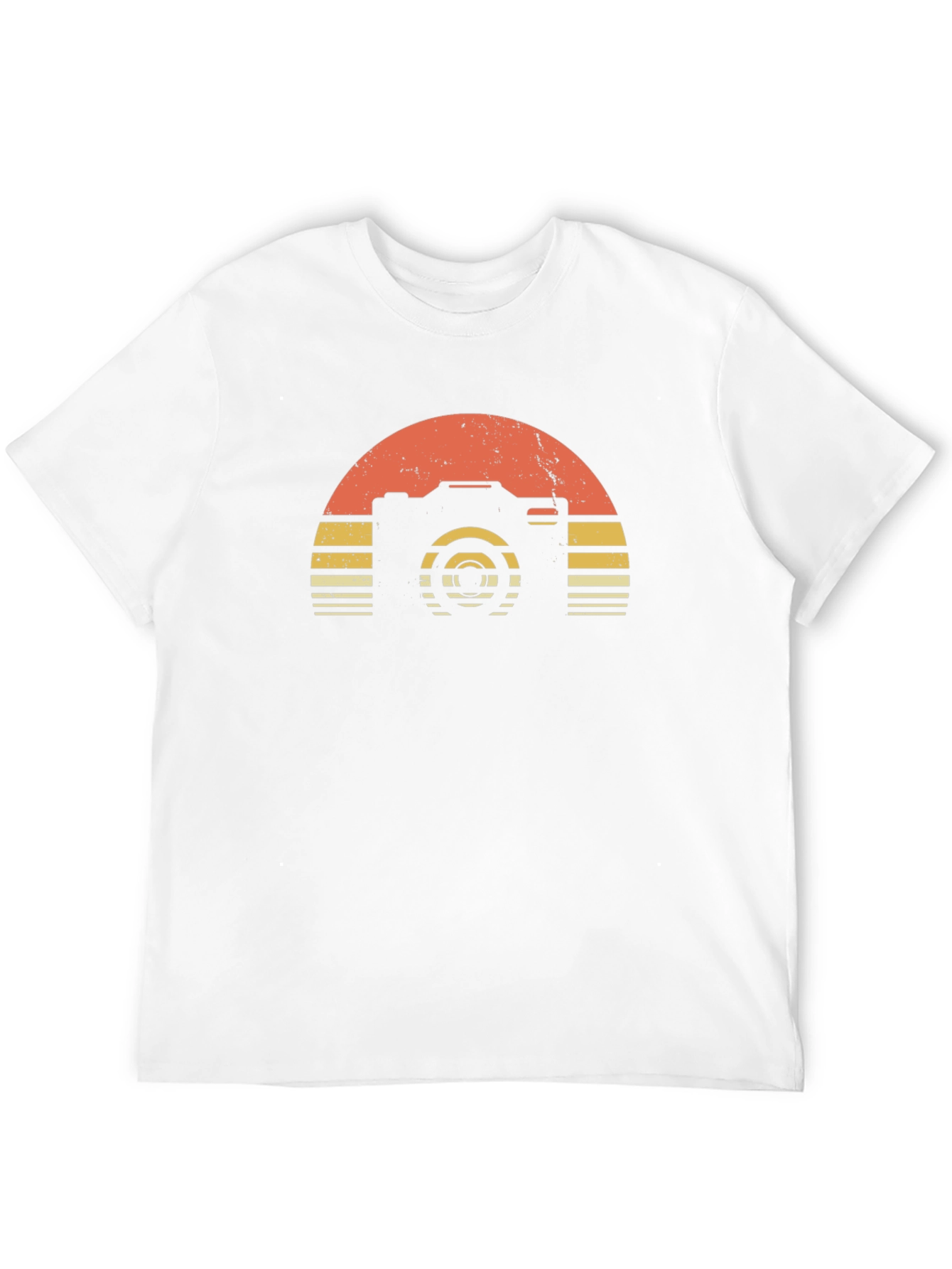 Retro Camera Sunset Graphic T-Shirt