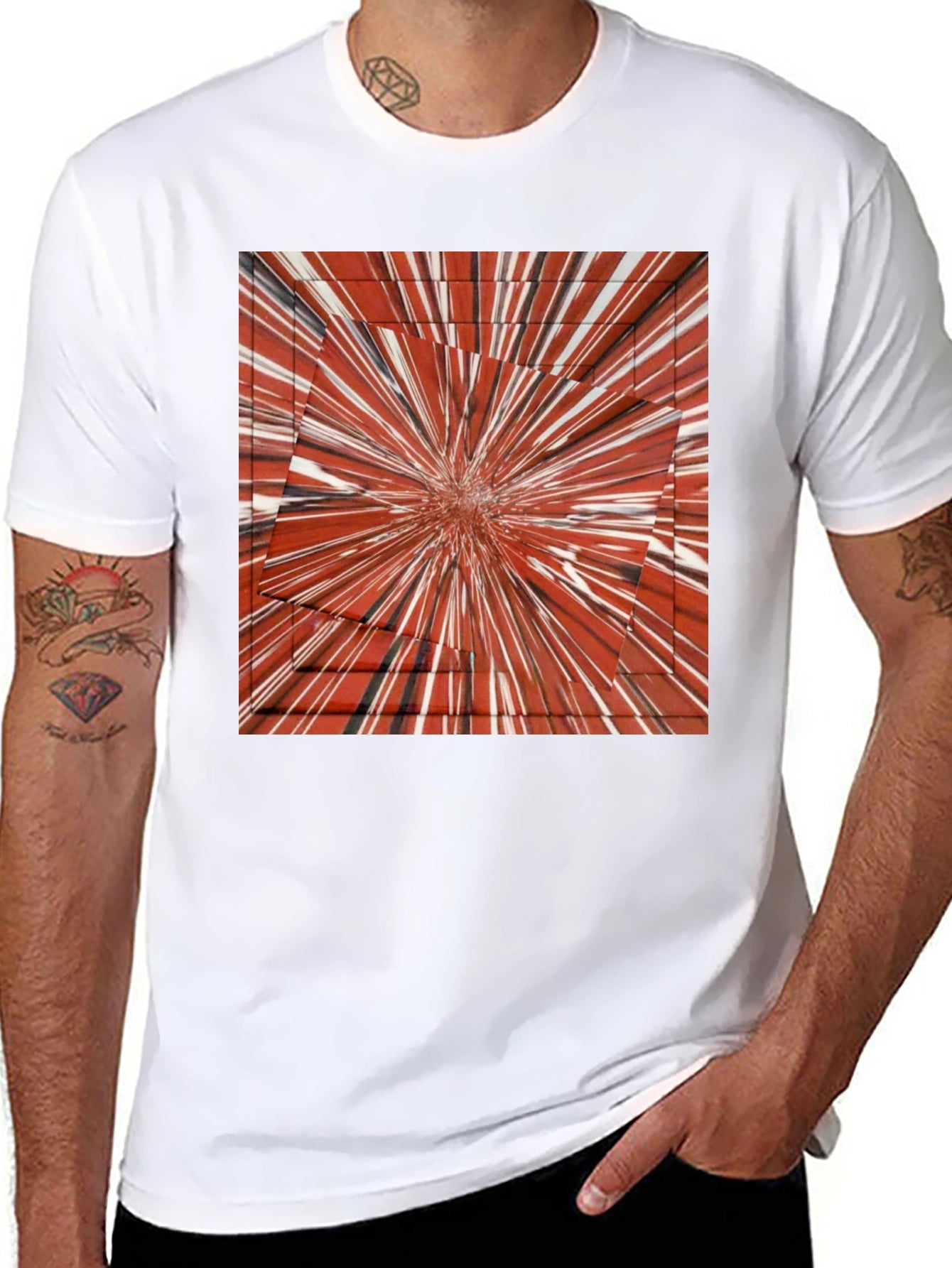 Abstract Burst Graphic Tee - Bold Style