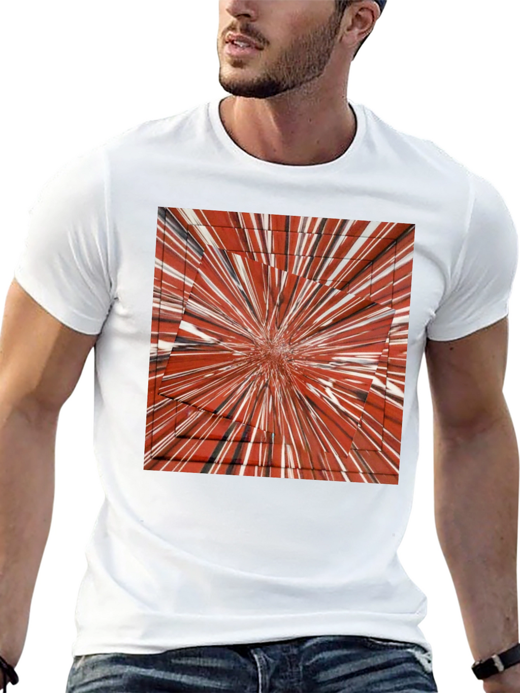 Abstract Burst Graphic Tee - Bold Style