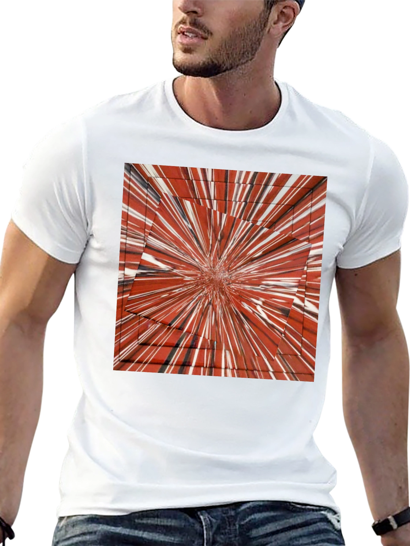 Abstract Burst Graphic Tee - Bold Style