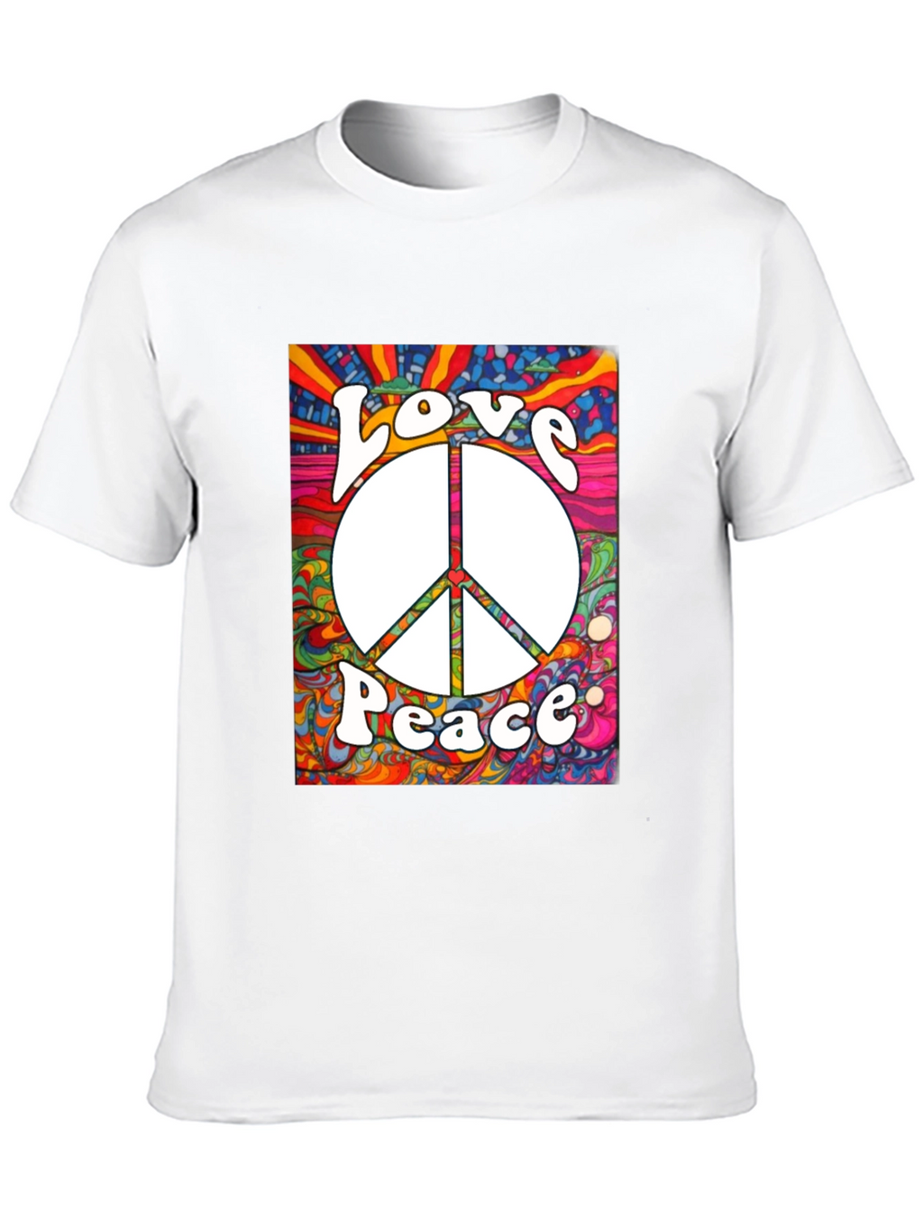 Love & Peace Graphic Tee - Retro Style
